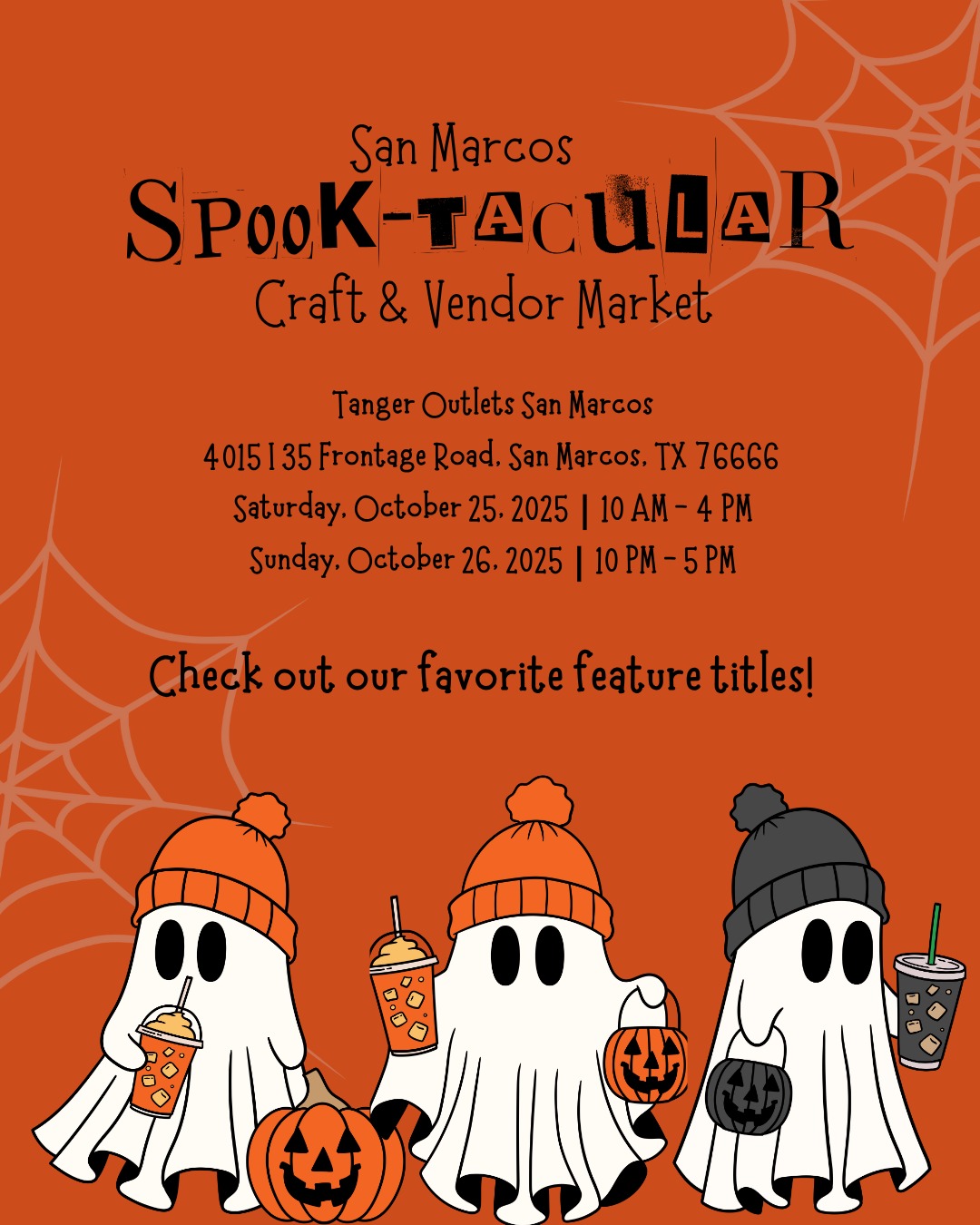 We invite you to come see us at the San Marcos Spook-Tacular Craft and Vendor Market next weekend. Check out a few new items we will have on hand🎃🌟👻 @hometownvendormarket
🎃October 25 + 26
🎃Books, Kindle Trinkets and More
🎃 First 10 guest gets $5 off purchase
#atx #romancebooks #booktok #booklover #spookyszn