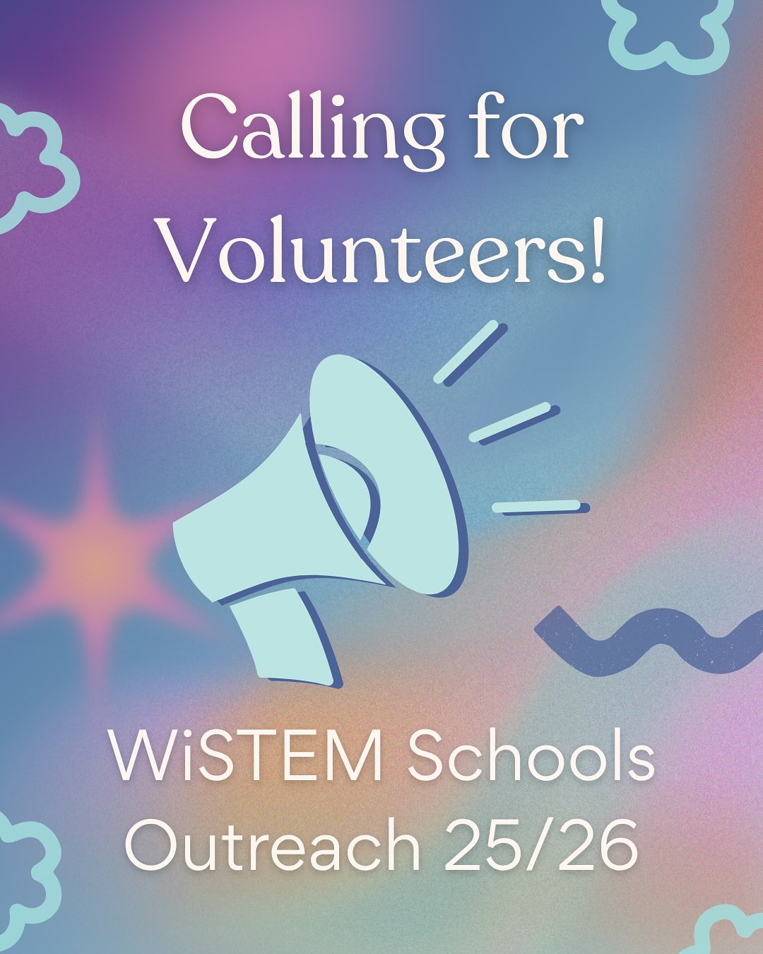 🚨 Volunteer with WiSTEM! 🚨
The WiSTEM Schools Outreach Programme 25/26 is back 🎉 — and we’re on the lookout for enthusiastic students to help us inspire the next generation of girls and non-binary students in STEM 👩🔬✨
Join our team as we deliver hands-on workshops and engaging talks in state schools across London, sparking curiosity and showcasing the power of science and technology 💡🌍
👩🏫 What’s Involved:
- Lead interactive sessions in coding, robotics, app design, physics and more!
- Gain public engagement and outreach experience through real classroom delivery
- Be part of a supportive volunteer community at King’s
📅 Key Info:
- Applications are reviewed on a rolling basis and will close once we have recruited enough volunteers 🕙
- Full training & safeguarding provided (Note: Returning volunteers do not need a new DBS check, but safeguarding training is mandatory for all participants)
✨ New this year: We’re also hosting a STEM Exhibition on campus, welcoming students to experience STEM at King’s first-hand!
Help us empower the next generation 🚀
