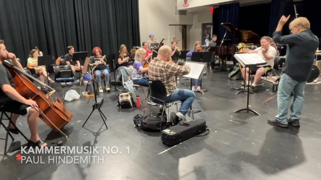 Paul Hindemith's Kammermusik no. 1 includes along quote of a German popular tune of the 1920s, performed by Stephen Martin on trumpet. Come hear the rest of this mind-blowing piece, along with three pieces by living composers, at 7:30 p.m. Friday at the @mimphx . Get your tickets at mim.org.