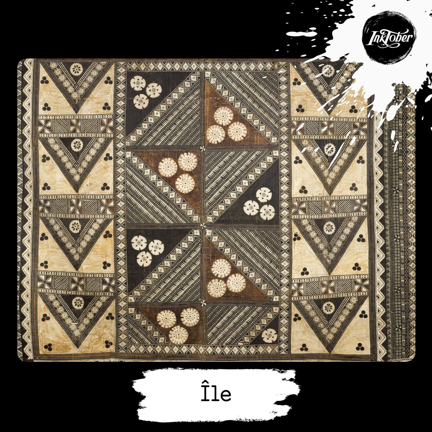 Jour 12 – Inktober 2025
✨ Mot du jour : île
Aujourd’hui, cap sur les îles du Pacifique 🌺 pour parler tissu....mais un tissu pas comme les autres : le Tapa
On pourrait croire que si pas de fils, pas de tissu, pas de tissu, pas de tissu!
Et pourtant, le tapa prouve le contraire :
c’est un tissu non tissé,sans trame, sans chaîne,sans fils… bref, un tissu en wifi 😄
Ce textile végétal, né sur les îles du Pacifique (Tonga, Samoa, Fidji, Tahiti…), est obtenu à partir de l’écorce intérieure de certains arbres.
On la prélève, on la bat longuement, on l’aplatit jusqu’à la rendre souple et fine — et voilà : le bois se transforme en étoffe.
Le résultat ? Un tissu d’écorce, parfois peint, gravé ou décoré à la main de motifs symboliques.
Un savoir-faire ancestral, à la fois délicat et puissant, qui relie la main, la matière et la mémoire.
Je trouve ce procédé tellement fascinant que j’y ai consacré un article plus complet sur mon site, pour plonger un peu plus dans cet univers végétal et poétique
#ınktober2025 #inktober2025jour12 #ile #museedepicardie