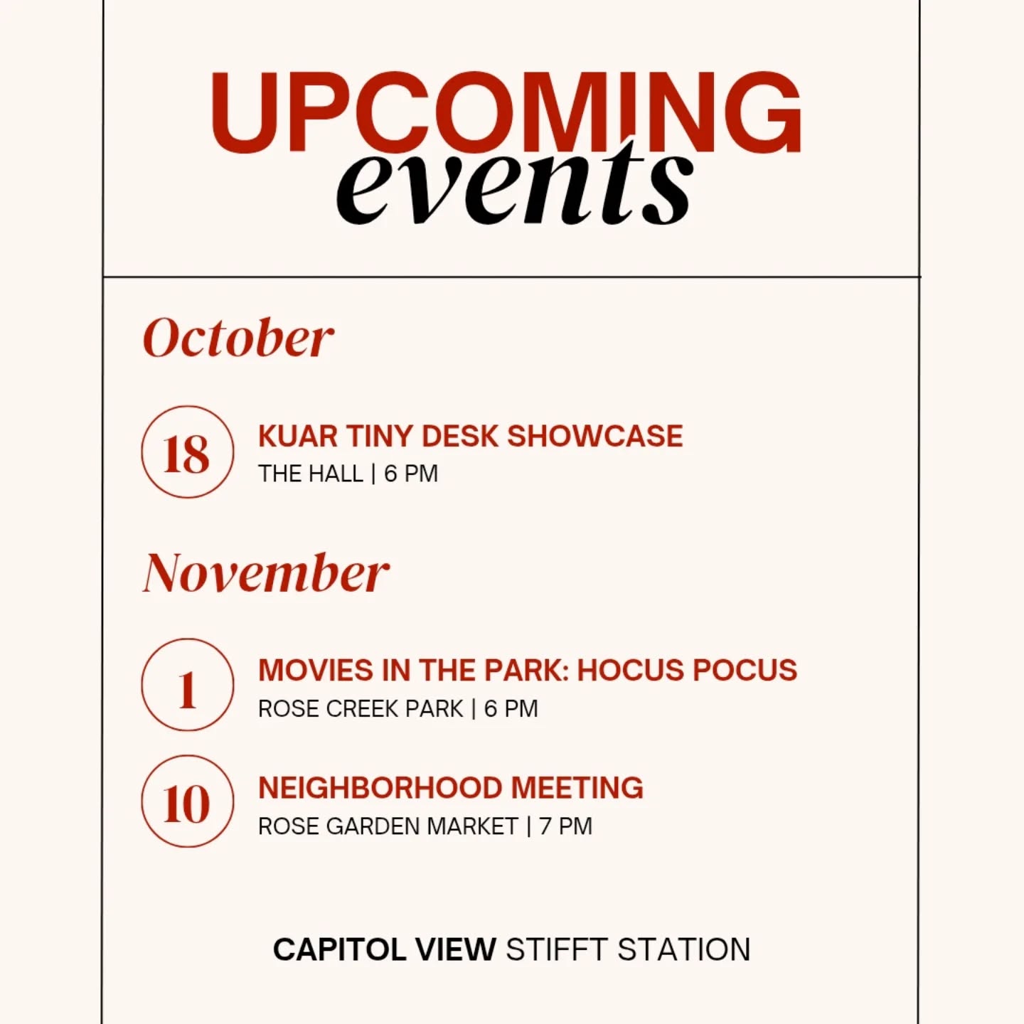 Add these to your calendar ✏️🗓️ We could use a few more volunteers for @littlerockpublicradio Tim Desk Showcase this Saturday. If you would like to join us, the sign-up link has been added to our bio. We would love to see you there!