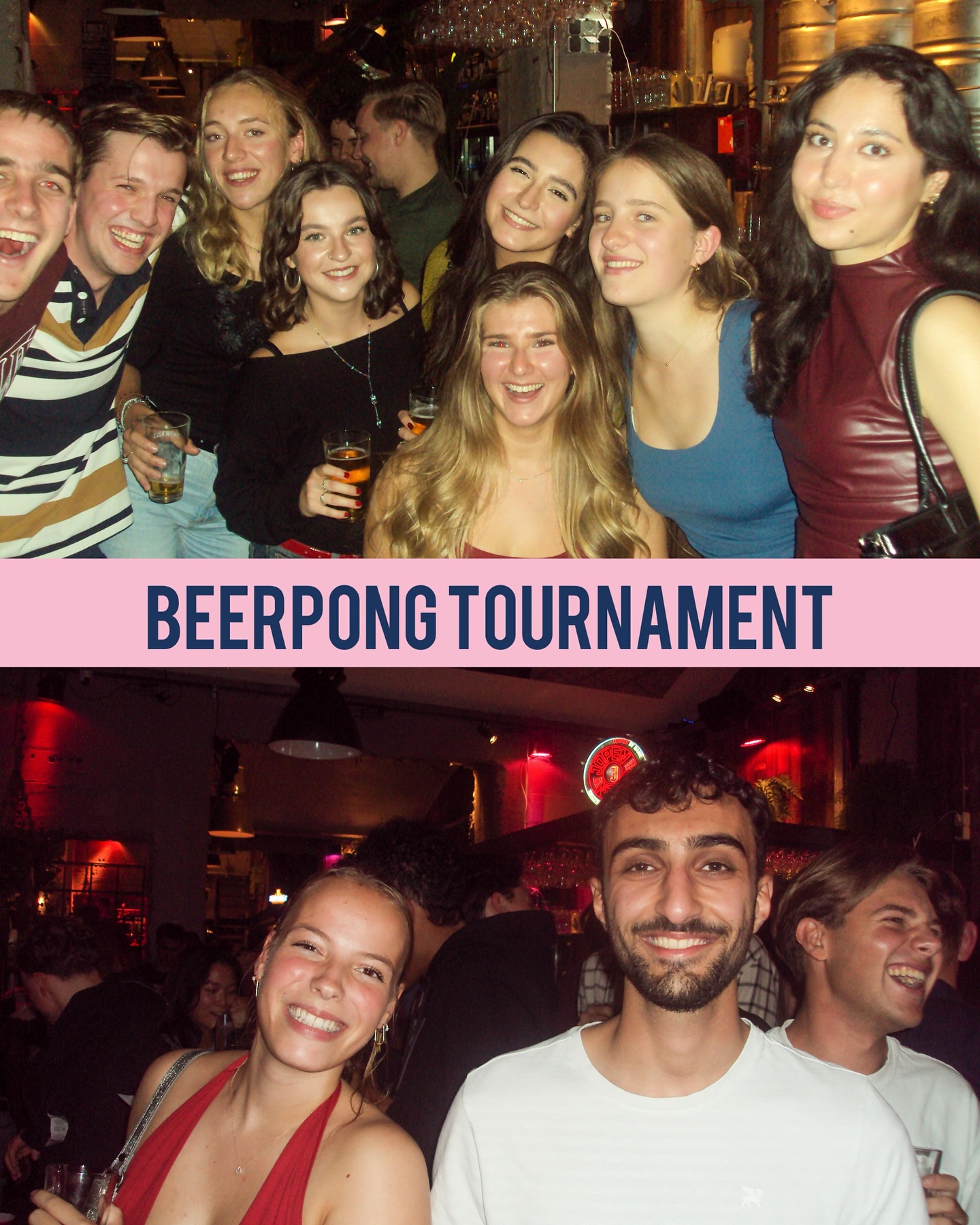 🩷 EPA Beerpong Tournament! 🩷
Last Thursday we organized our annual beerpong tournament at Brewpub Reijngoud! 🍻
Luuk, Kian, Quinten, and Chris defeated everyone and were crowned the beer pong kings of EPA! 👑🥳