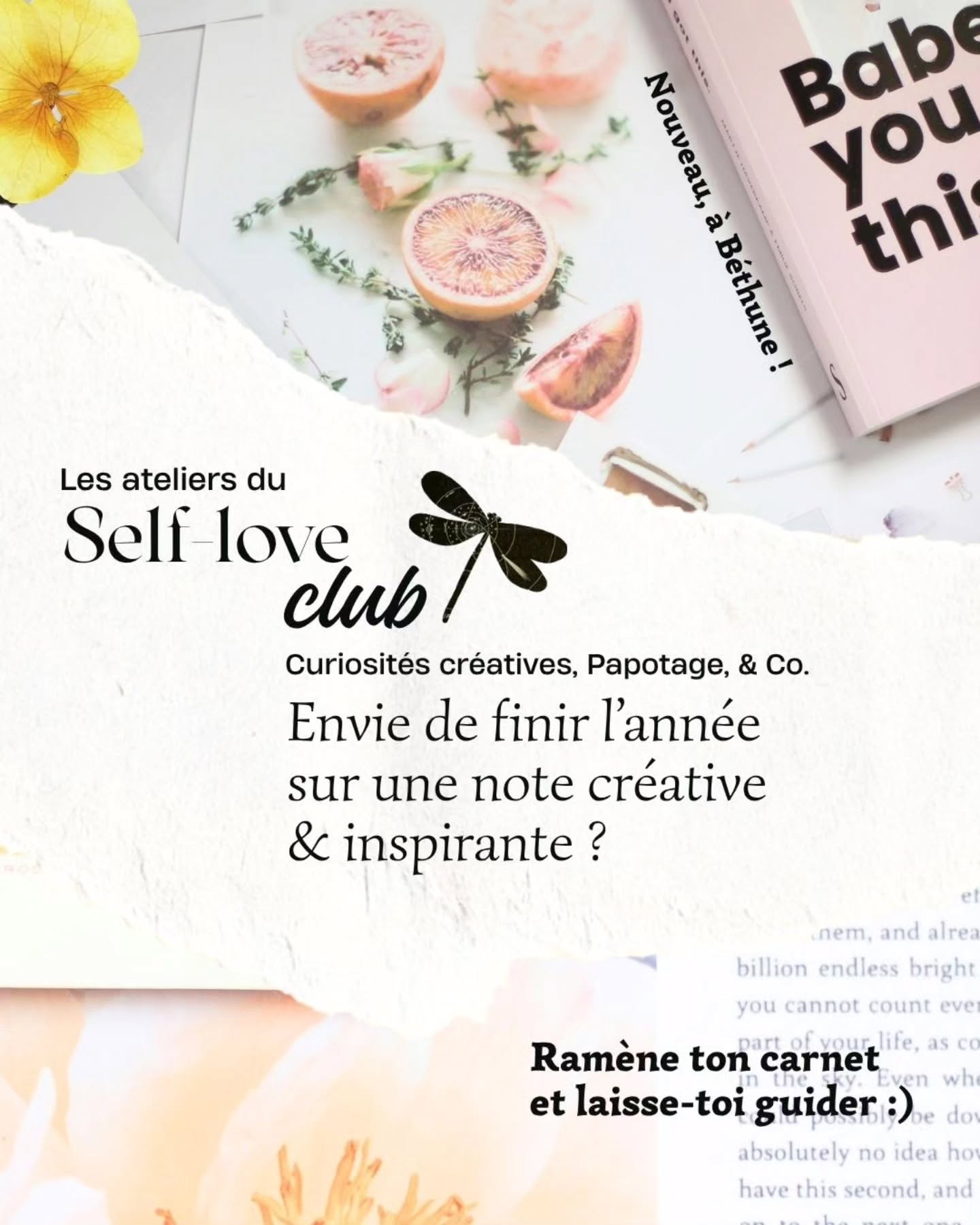 ✍ Tu vis près de Béthune, tu aimes les ateliers créatifs, les DIY, le journaling, l'écriture ?
💌 Tu voudrais trouver du sens, de la clarté dans tes idées, tes projets, le tout avec légèreté ?
💪Tu veux rencontrer d'autres femmes comme toi avec qui partager un goûter créatif sur des thématiques variées ?
Rejoins-nous !! 🤗
Depuis le retour en France, je trouvais que ça manquait cruellement d'un espace comme celui-ci sur Béthune, alors, je l'ai crée. 🙃 J'ai réuni ma casquette de graphiste et ma casquette de coach pour imaginer un espace à la fois créatif et introspectif.
Au programme du premier atelier : création d'un Vision Board "Ma vie rêvée".
Et si tu t’accordais enfin une vraie pause créative & bien-être rien que pour toi ? ✨💜
Lien de réservation en bio 🌟