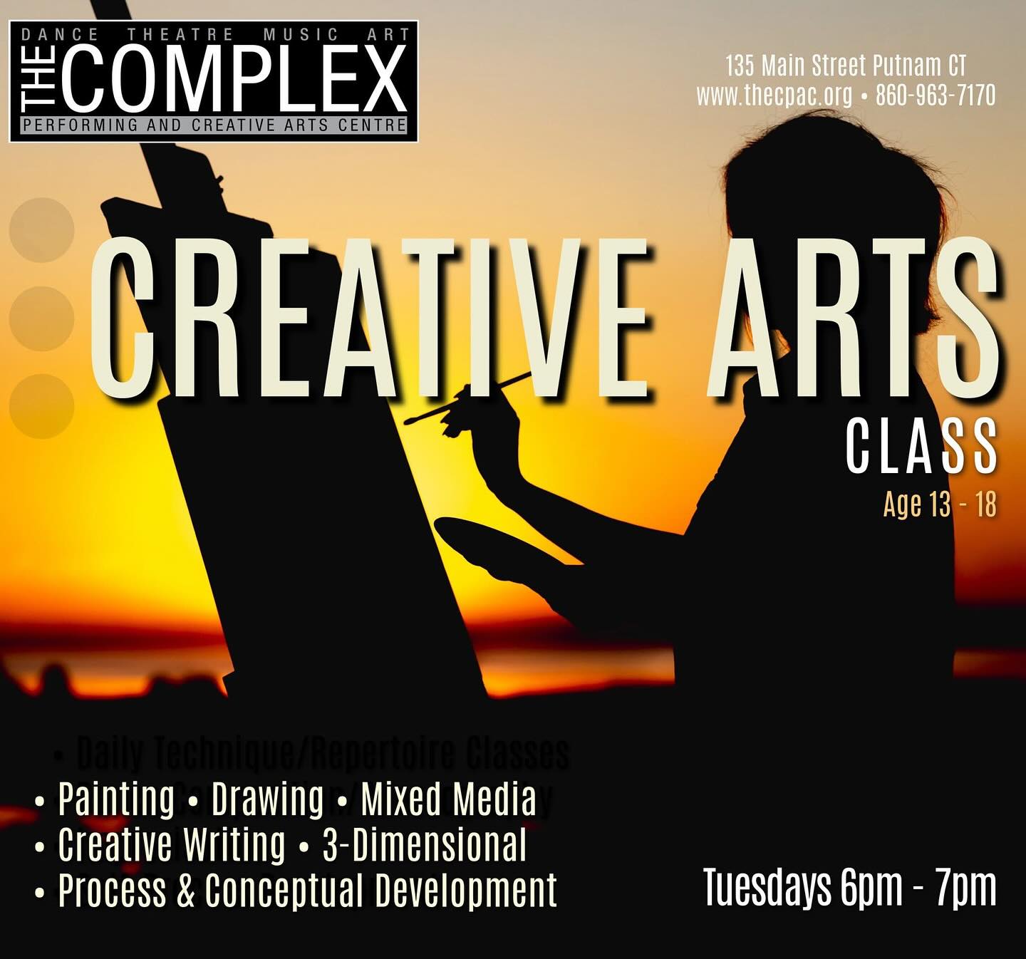 Our Creative Arts program invites students to experiment, imagine, and express themselves through a variety of visual and conceptual art forms. Classes encourage curiosity, creative risk-taking, and personal voice as students explore painting, drawing, sculpture, mixed media, creative writing, and 3D design.
Register for classes: website link in bio