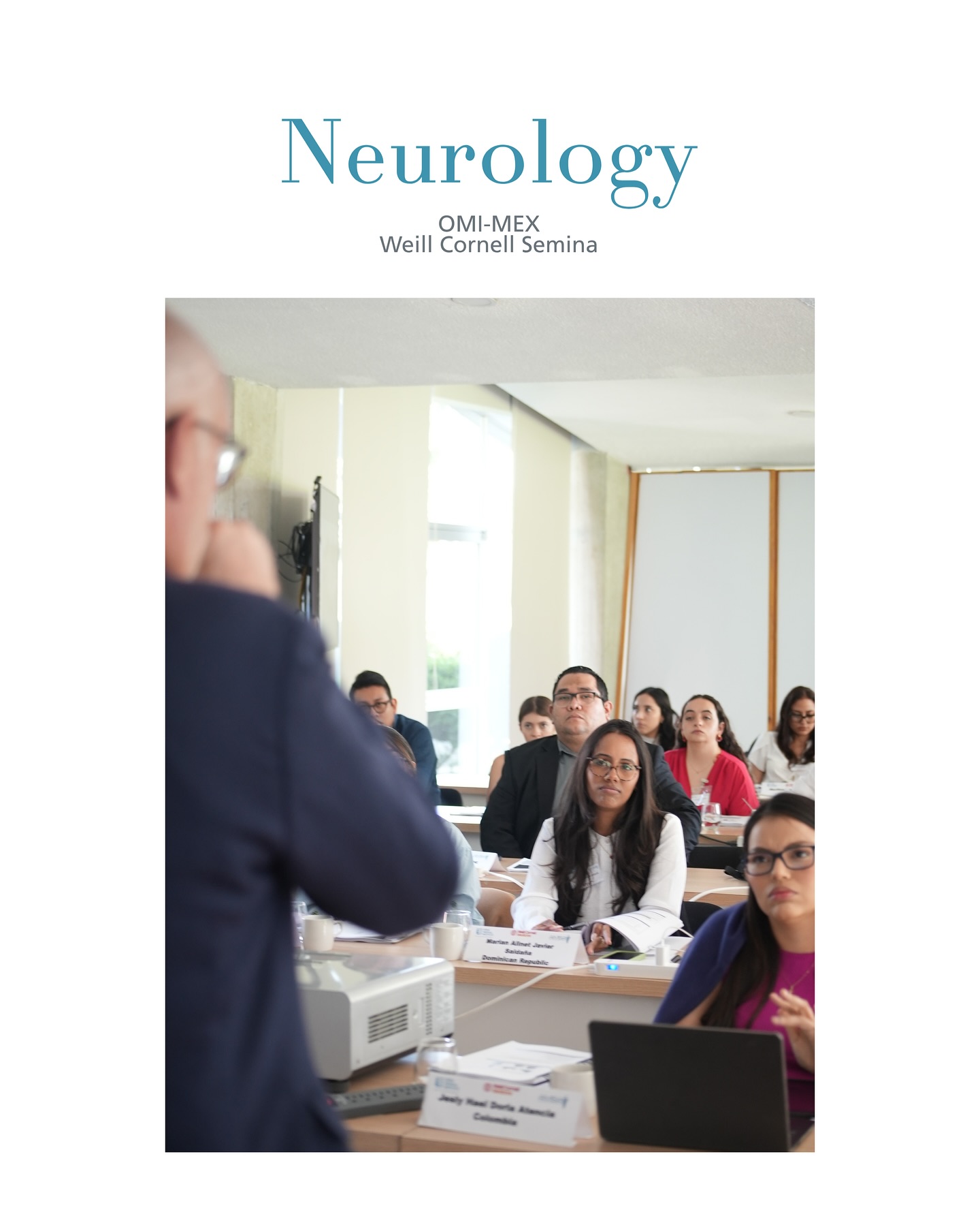 From movement disorders to neuro-ophthalmology, and from acute seizure management to stroke care, the OMI-MEX Neurology seminar offered an immersive journey through today’s most relevant neurological challenges.
Guided by Dr. Joshua Weaver from Weill Cornell Medicine and Dr. Eugen Trinka from Salzburger Landeskliniken (SALK), fellows exchanged perspectives, discussed real-world cases, and strengthened their clinical reasoning through lectures, workshops, and case presentations.
The seminar concluded with the Closing Ceremony & Awards, celebrating shared learning and collaboration across institutions and countries.
#AMSA #Medicina #Profesionalesdelasalud #CapacitaciónMédica #OMIMEX #OMI #Neurology #SeminarioMédico
@openmedicalinstitute