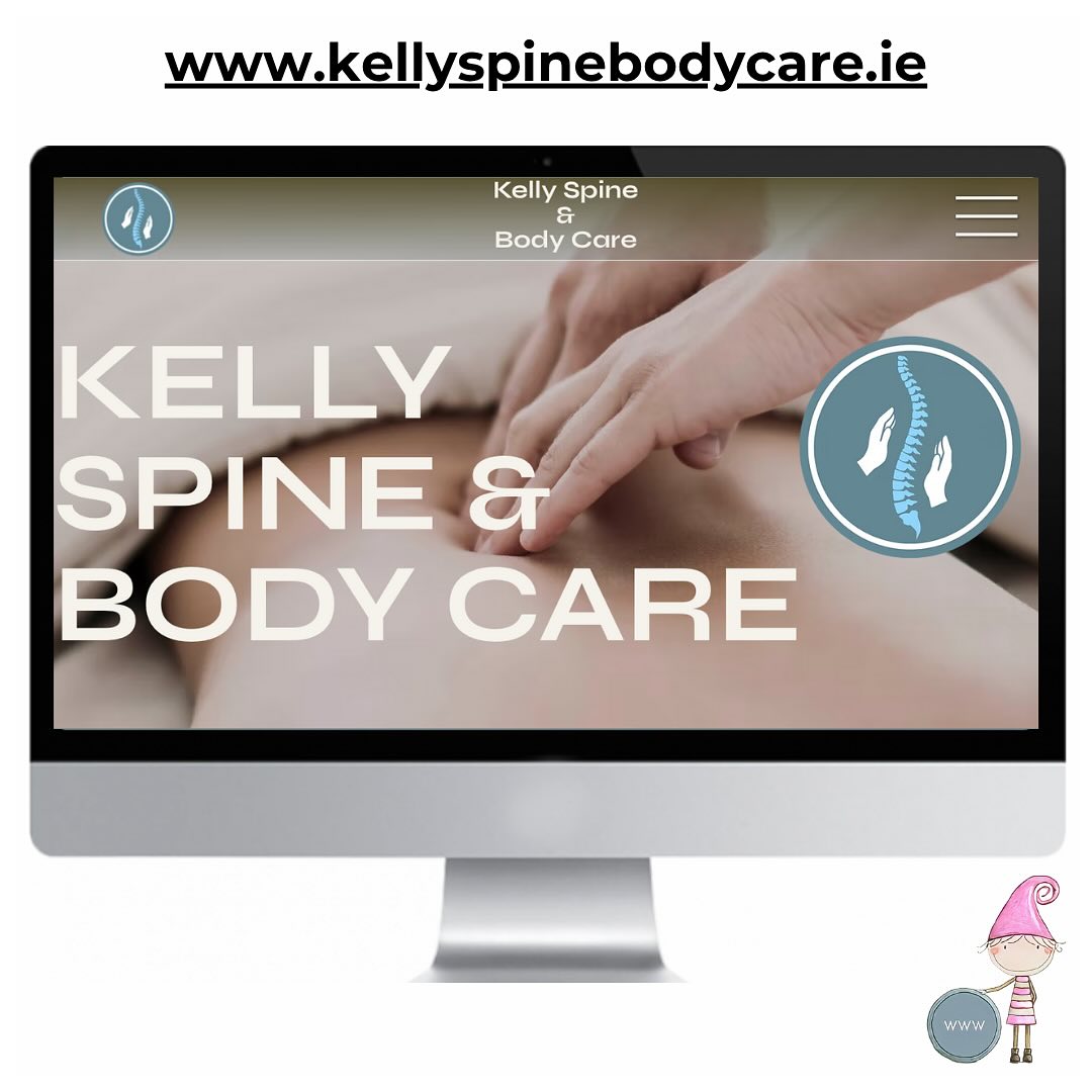 Happy to launch this groovy website for @kellyspinebodycare who have clinics in Naas and Dunlavin. We developed their Logo and Branding also. #healingcare #holistichealthcare #organicskincare #spinology #backhealth #healthcare #neuromusculartherapy