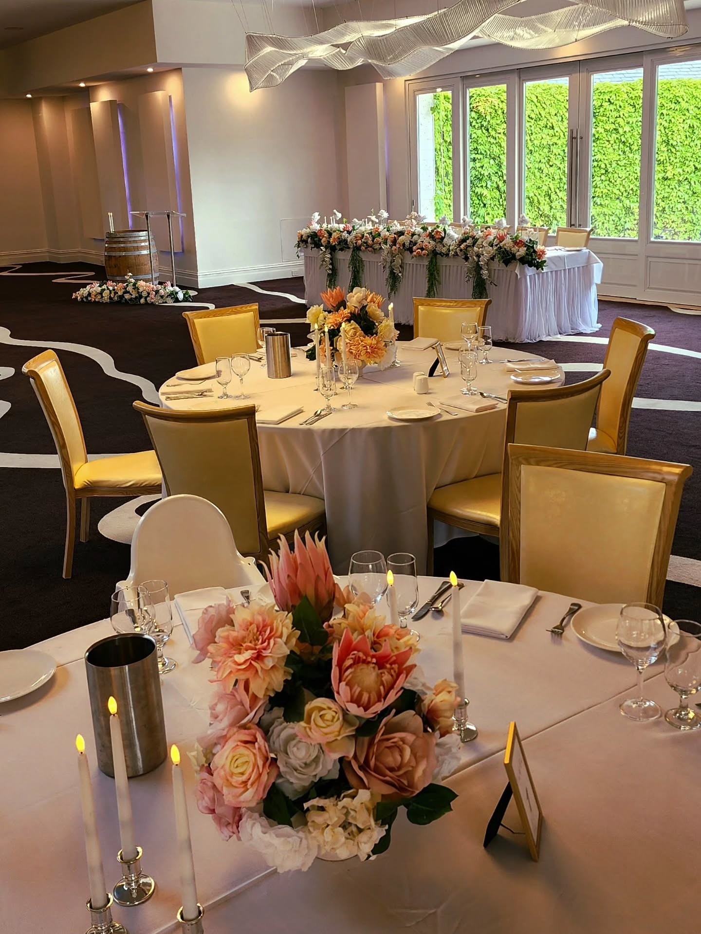 Daytime romance, nighttime glow ✨
Riverlea Estate transforms beautifully from garden vows to an elegant, fountain-lit reception.
Ceremonies take place beneath the charming gazebo, surrounded by lush gardens and peaceful ponds. As evening falls, the fountains come alive with light, creating the most breathtaking backdrop for celebration.
Every element — from the concept and florals to the LED candles and welcome signage — was designed and styled by Decodays to flow seamlessly from day to night.
#riverleaestate #melbourneweddingvenue #yarraValleyweddings #melbourneweddings #decodaysfloralstyling #fauxflowers #artificialflowers #weddingstylistmelbourne #bridaltableinspo #ceremonyinspo #receptioninspo #luxuryweddingstyle #weddinginspiration #melbournebride #melbourneflorist #australianweddingstylist #weddinglighting #eveningwedding #daytonightwedding #pakenhamflorist #weddingfountains #gardenweddingmelbourne