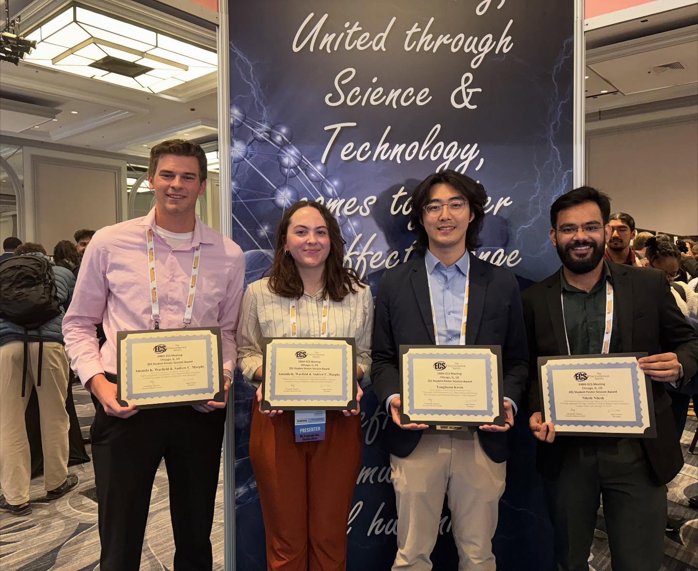 Congratulations to Amanda and Drew on placing 3rd place in ECS Student Poster Session!! What a great opportunity to represent the CMP community!
#krwe #ecs248