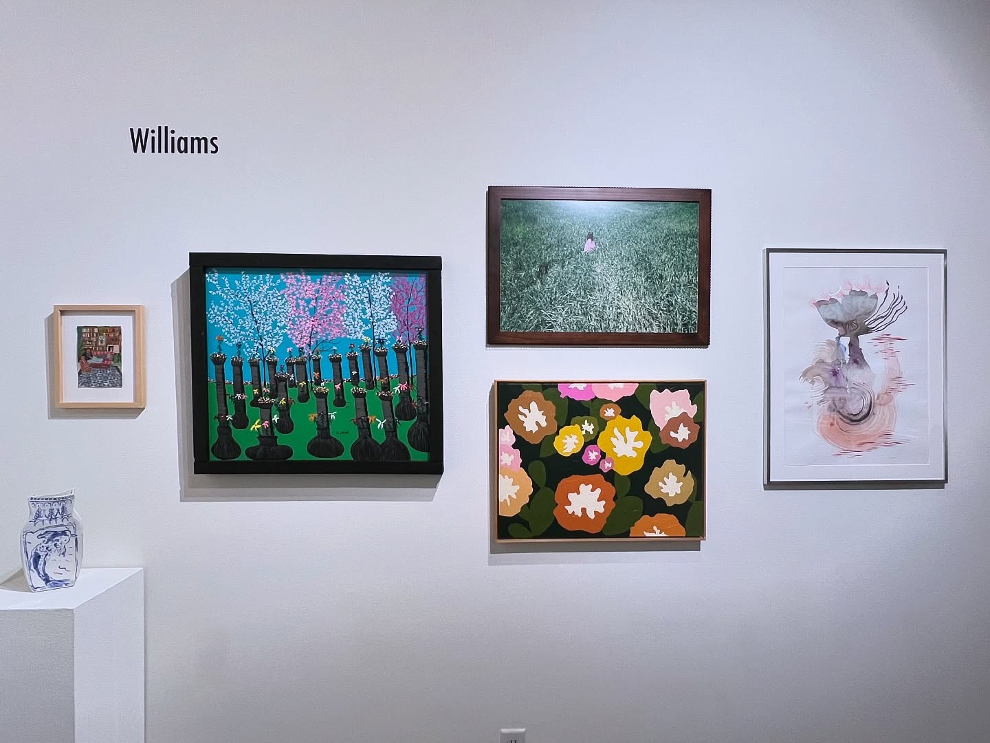 Collect Call 6 Opens this Saturday! Today’s wall is Keisha Williams @hellokeishawilliams. Featuring the work of from L to R: @anika.h.schneider @jillkittock #valtonmurray @lindseykusterman @genlopezart @suyaotian
Keisha Williams, Director and Curator of Galleries and Exhibitions at MCAD, also directs two major Minnesota visual arts fellowships: Jerome–MCAD (early career) and McKnight (visual artists). Her curatorial philosophy emphasizes care, meaning-making, collaboration, co-creation, and uplifting underrepresented voices. Previously, she was Curatorial Department Assistant and Artist Liaison in Global Contemporary Art at Mia, and collaborated with institutions like the National Maritime Museum of London and the Emerging Curators Institute. She serves on the Highpoint Center for Printmaking Board. Williams holds MAs from Richmond American University in London (Visual Arts Management and Curating) and the University of Leeds (Art Gallery and Museum Studies). At MCAD, her strategy focuses on fostering impactful conversations, creating catalytic call-in moments, and showcasing MCAD’s cultural impact, resulting in collaborative exhibitions such as Peter Williams: Homegoing–A Call and Response (2025) and Douglas R. Ewart’s Excursion: Visual and Sonic Galaxy (2023). Past projects include MSP Airport’s Chroma 2022 and several Mia projects like Joe Horton: Vessel (2019) and co-curating Mapping Black Identities (2019-2020). She is a contributing author to Routledge’s “Accessibility, Inclusion, and Diversity and Critical Event Studies” (2019) and the American Alliance of Museums’ “Small Wins to Sweeping Change” (2022).