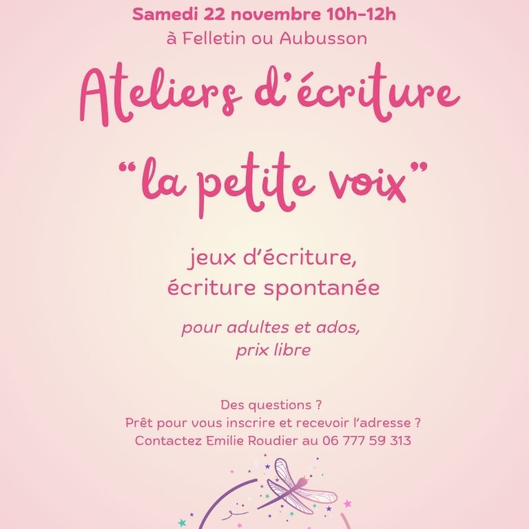Bienvenue, sans pré-requis ! Vous pouvez venir avec vos jeunes, dès le collège.
#atelierdecriture #aubusson #felletin #écriturespontanée #jeuxdecriture