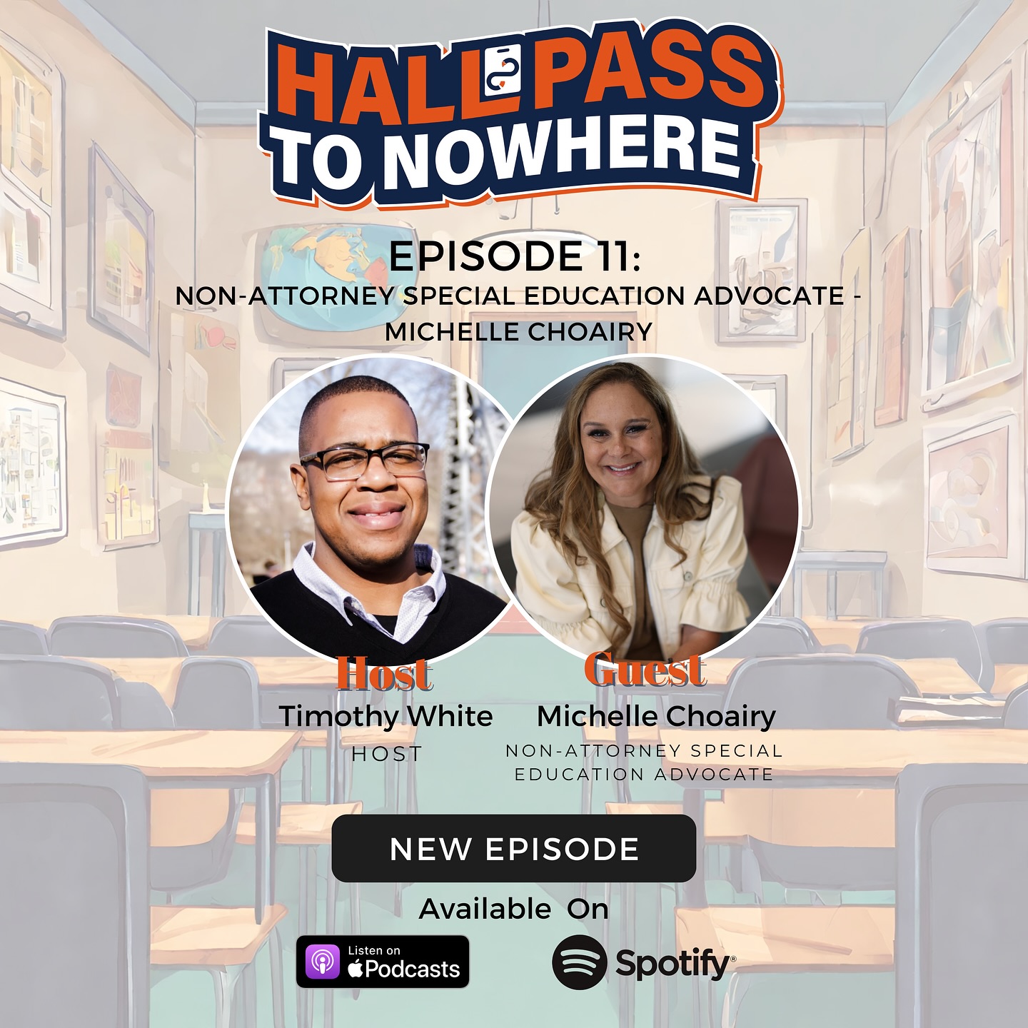 Capping off our double episode drop is Episode 11 featuring @michelle.choairy, a Non-Attorney Special Education Advocate with a powerful story and great insights. Link in bio! #advocate #disability #education #parenting #hallpasstonowhere