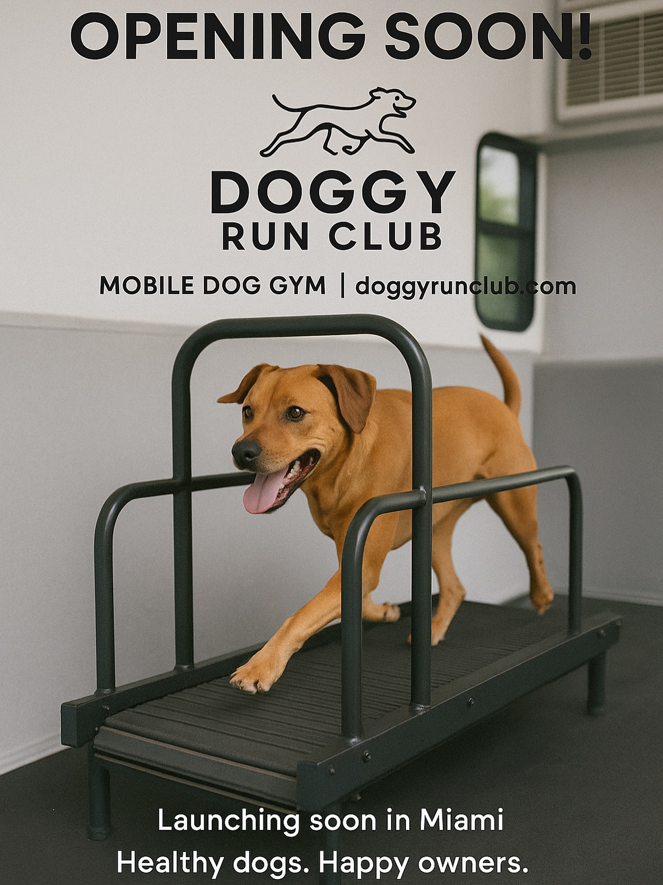🔥 Miami’s first mobile dog gym is almost here! 🐾
Get ready for a new way to keep your pup fit, happy, and full of energy — right from your doorstep. 🐶💨
💪 Free-motion slatmills
❄️ Air-conditioned van
📍 Launching soon across Brickell, Wynwood & Edgewater
👉 Follow @doggyrunclub for updates
#DoggyRunClub #MiamiDogs #MobileDogGym #FitPup #BrickellDogs #MiamiPets #DogFitness