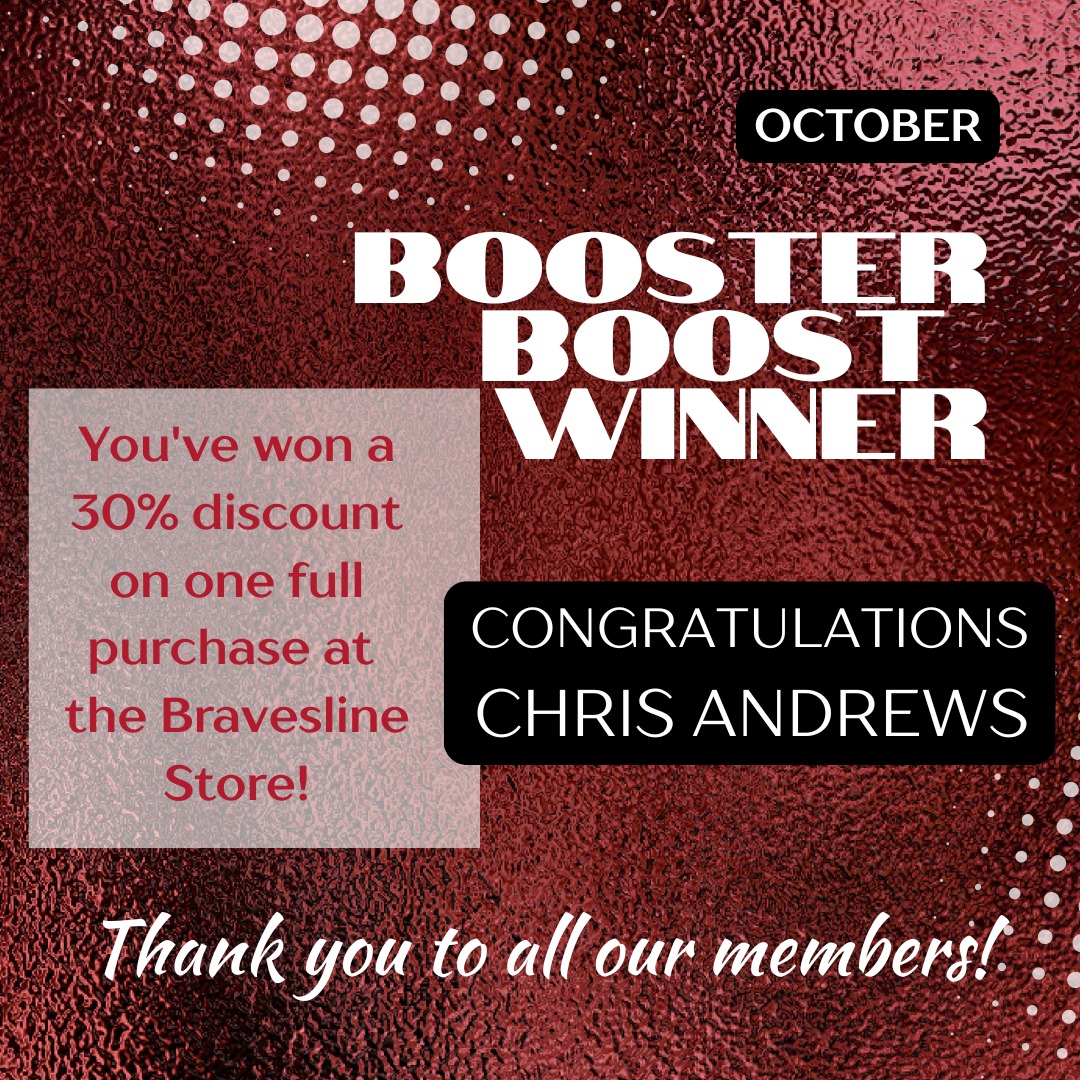 Congratulations to Chris Andrews, this months Booster Boost Winner❕
Bravesline Open EVERY Friday 9am-3pm.
Just show this post or winning email when you visit Bravesline store.
Check back next month for our next Booster Boost Winner.
Thank you for being an IH Booster Member and supporting arts, athletics, and activities throughout the Indian Hill School District.