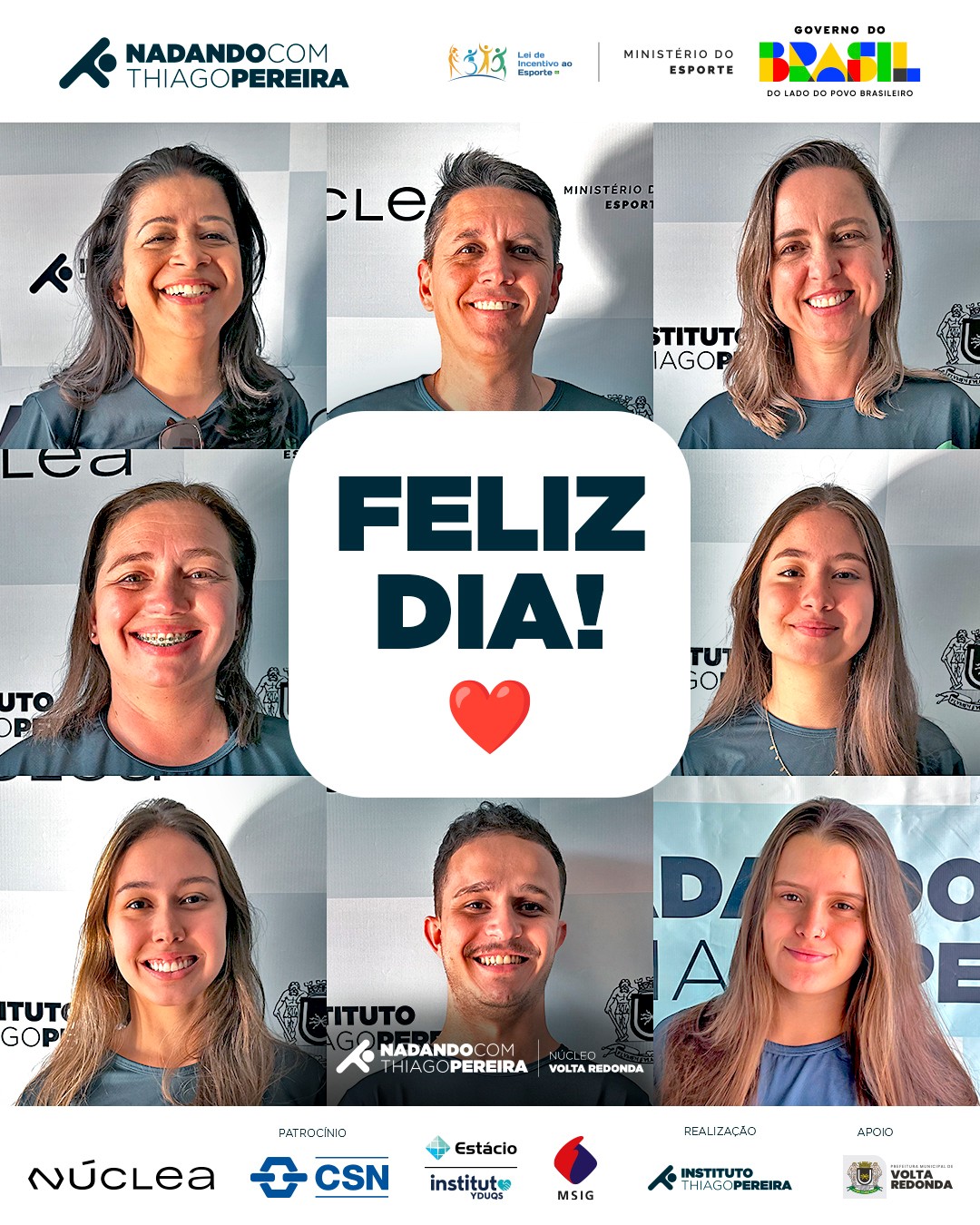 Hoje é dia de celebrar quem transforma cada aula em aprendizado, disciplina e cidadania. 🌊💙
O nosso muito obrigado aos professores e estagiários que fazem do Nadando com Thiago Pereira – Núcleo Volta Redonda um espaço de segurança, inclusão e transformação social:
@cae_prof @treinoenatacao_marisarc @luizabentoto @cynthiascmendes @brunna_magestte @_brunalima9 @beatrizfleury.maia @mtvasconcelos7 ✨
Vocês são parte essencial dessa missão. Feliz Dia dos Professores!