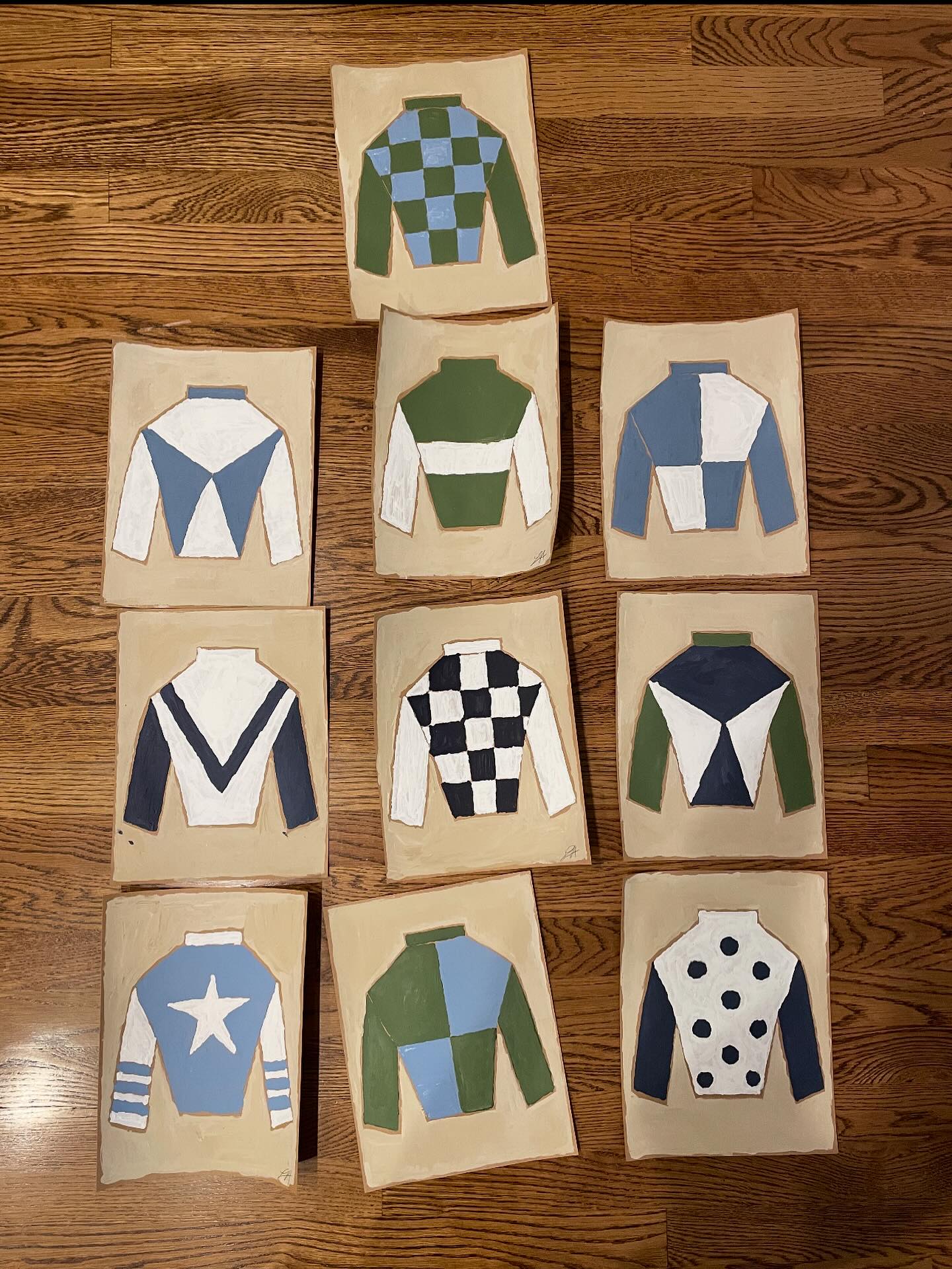 Jockey Silks
Acrylic on Paper