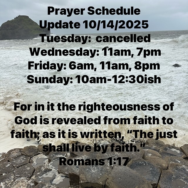 Cancelled: Tuesday @6:45pm
For updates and full schedule go to
www.lighthop.org
Lighthouse of Prayer
1011 N 26th St
Kalamazoo, MI 49048
Streaming link at www.lighthop.org
Not forsaking the assembling of ourselves together, as is the manner of some, but exhorting one another, and so much the more as you see the Day approaching. Hebrews 10:25
Brethren, pray for us.
1 Thessalonians 5:25