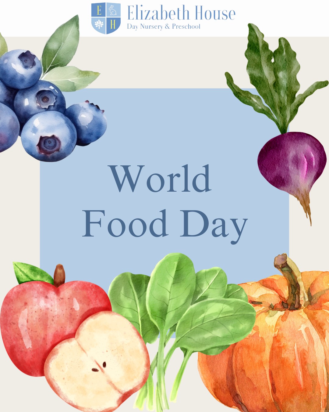 Food is at the heart of life and learning.
At Elizabeth House, we encourage children to explore new tastes, help prepare simple snacks and even grow their own herbs.
It’s a delicious way to build healthy habits for life!
#preschool #elizabethhousenursery #nursery #earlyyears #eyfs #wallingford #oxfordshire #worldfoodday #healthyhabits