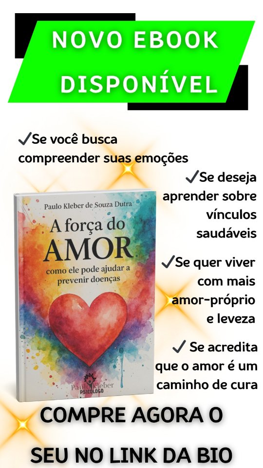 Compartilhe esse vídeo com quem acredita que o amor é um caminho de cura. Vamos levar essa importante mensagem a mais pessoas: a força do amor pode ajudar a prevenir doenças. Clique no link da Bio para adquirir.
.
.
#ebookpsicologia #paulokleberdutra #psicologoonline #psicoterapia #saúdemental #amor #forçadoamor