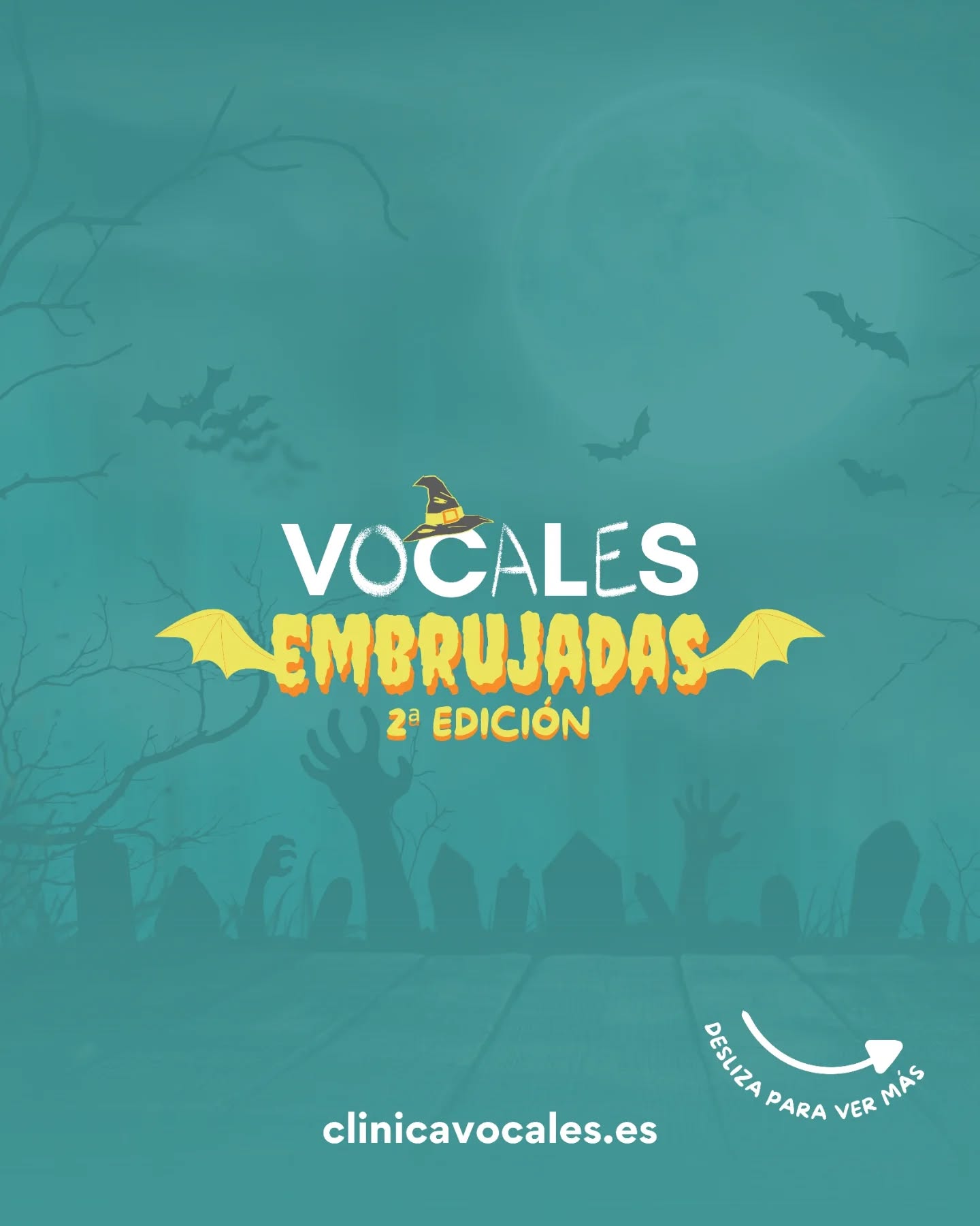 🎃 ¡Vuelve "Vocales Embrujadas"! 🕸️
Nos hace muchísima ilusión anunciar la segunda edición de este taller tan especial, porque fue el primer taller que hicimos en Clínica Vocales.
Este año llega con novedades, más diversión y muchas ganas de pasarlo genial entre brujas🧙🏻♀️, monstruos👹 y risas 👻
📅 Sábado 25 de octubre
🕙 En horario de mañana
👧🧒 Organizado por edades, para que cada grupo disfrute a su ritmo.
Será una mañana mágica, creativa y llena de sorpresas… ¡no te lo puedes perder! 🪄🧡
#VocalesEmbrujadas #HalloweenEnVocales #Grupales #HalloweenInfantil #ClínicaVocales #MotaDelCuervo