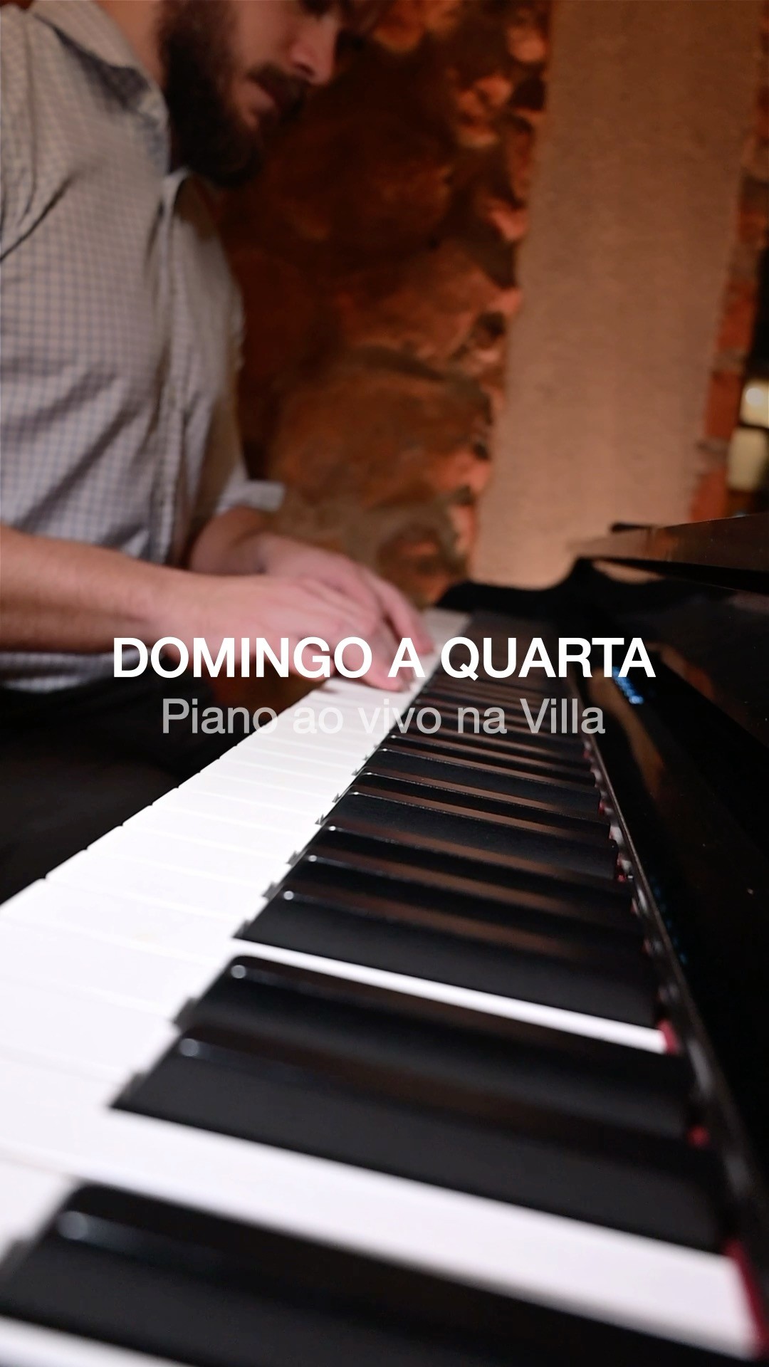 De domingo a quarta, piano ao vivo e um repertório encantador transformam suas noites na Villa em experiências únicas!