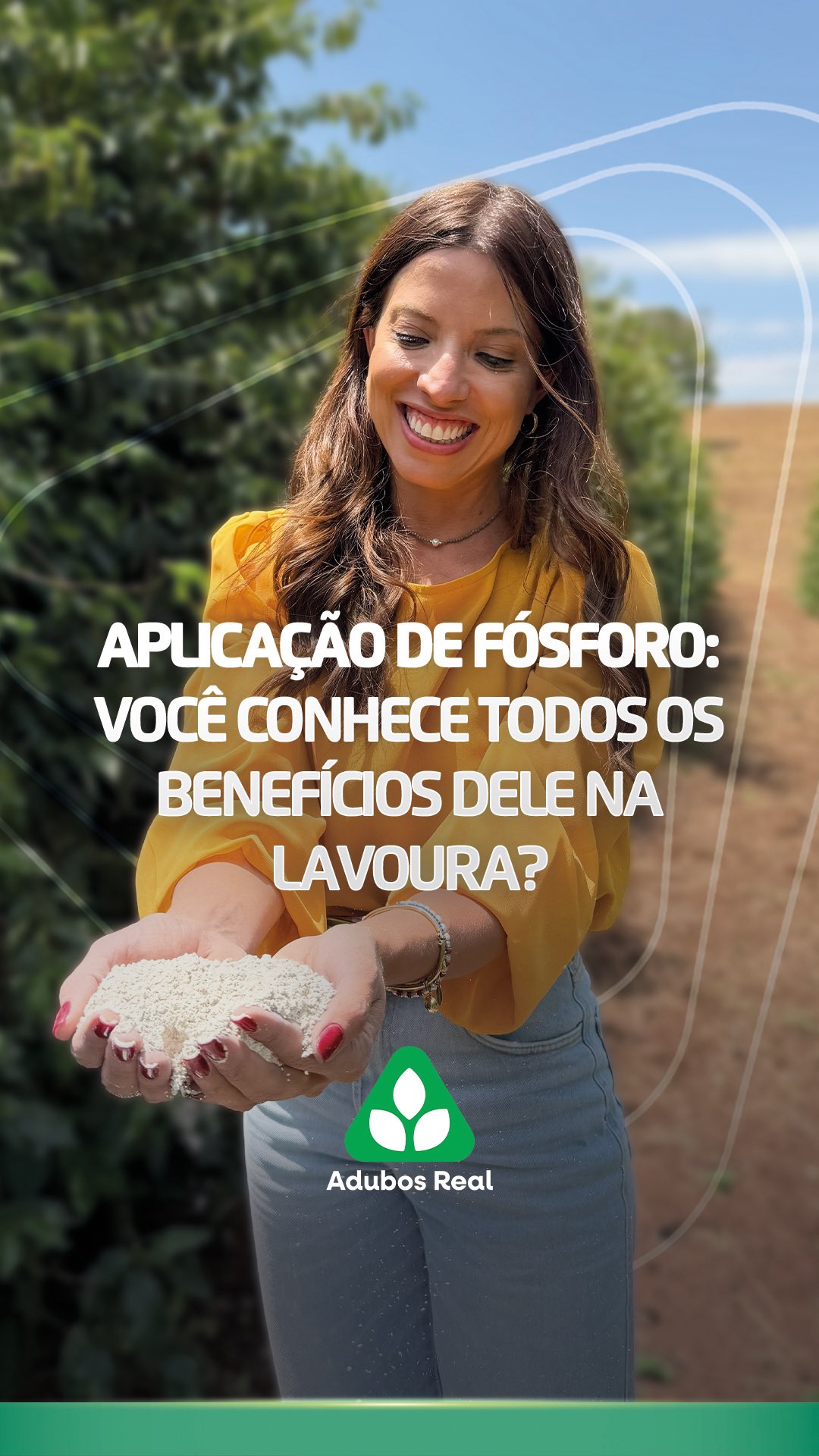Todo mundo já sabe que o fósforo é essencial para o crescimento das raízes 🌱
Mas o que muita gente ainda não sabe é que ele pode trazer muito mais resultado quando vem acompanhado das tecnologias certas. 👇
A @luisanogueiratv explica os benefícios da adubação fosfatada e como o BioPhos, nosso fertilizante fosfatado especial, promove maior absorção de água e nutrientes, estimula o crescimento radicular e é fonte de energia para a planta. 🚀
👉 Quer saber mais sobre tecnologias que transformam o manejo? Siga o perfil da Adubos Real e acompanhe nossos conteúdos!
#BioPhos #Fertilizante #Fertilizantesespeciais #AdubosReal #adubacao #café #agronegocio
