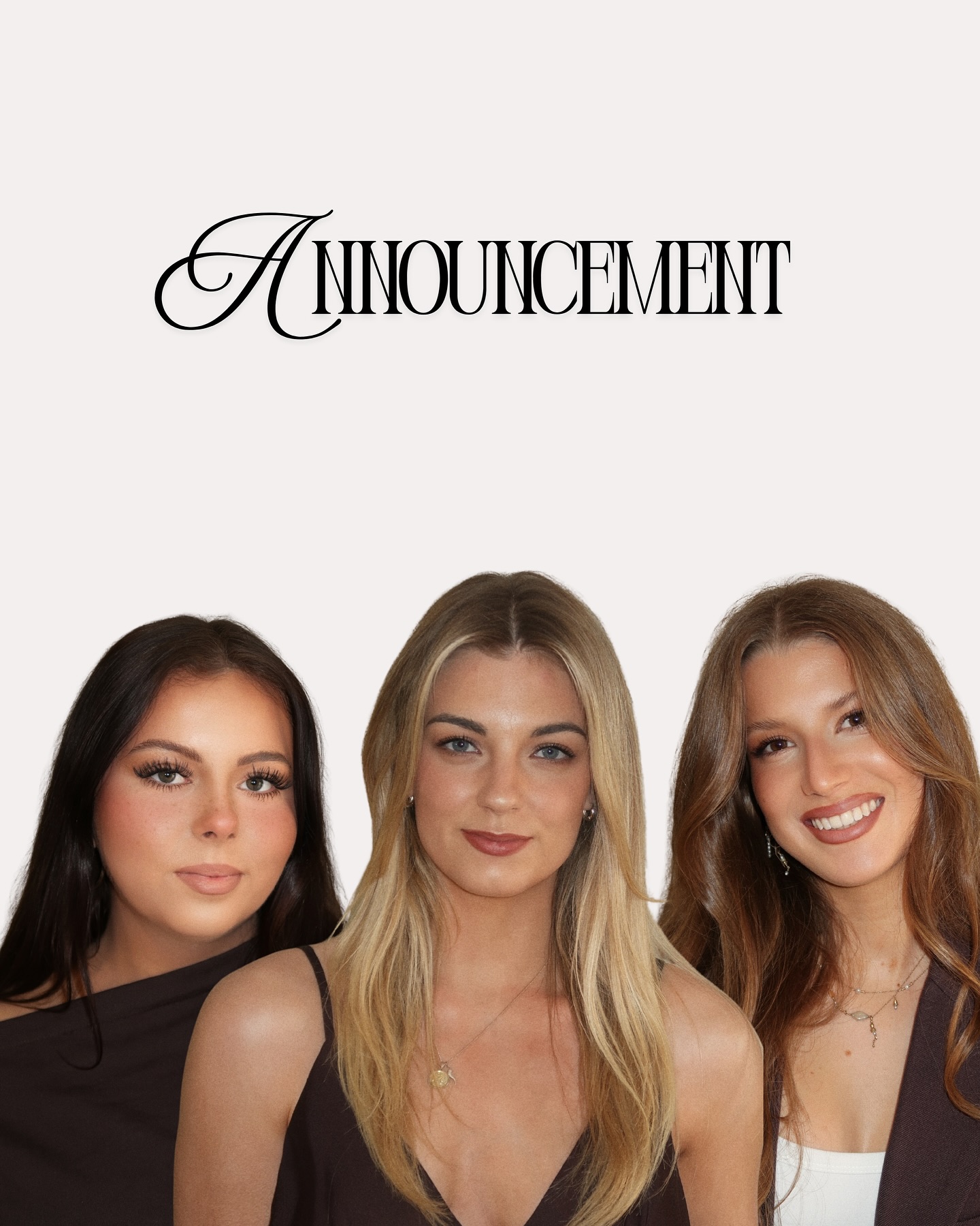 Our little trio just got bigger 🤍
With Niamh and Elena by my side, our team has now grown into a family of six divas and I couldn’t be more obsessed
Meet our newest assisting artists ✨
@lilybrookes_makeup @aliciaaartistry @rebekahjaynebeauty
Each of these girls brings their own spark, talent and warmth to the studio
the dream team just keeps on growing 💋