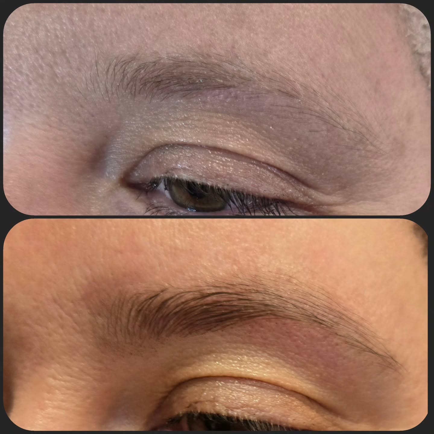 The difference a tint makes.
Let me do your brows! I promise you won't leave looking like Angry Birds!!
#browtinting #hiramgeorgia