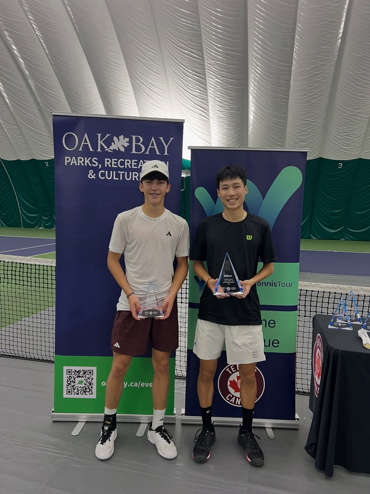 Daniel Malacek climbing the ITF junior ranks at the Victoria J60.
Singles Finalist & Doubles Champion