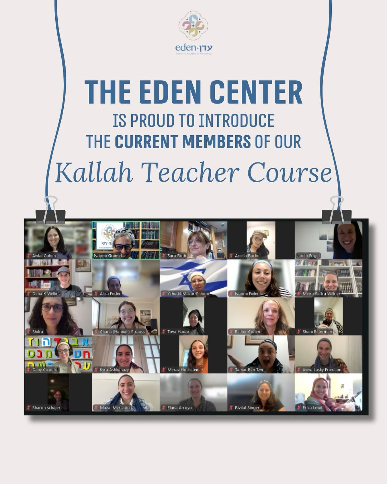 Meet the current members of our Kallah teacher course! Each one is eager to learn and inspired to guide the next generation of Jewish brides.