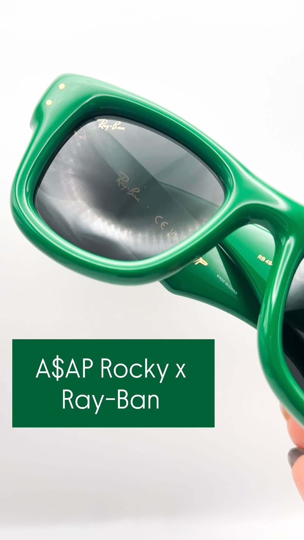 Icon energy only.💚💚
The Ray-Ban x A$AP Rocky collection is everything your vibe’s been waiting for, and we have these puffer shades in stock!