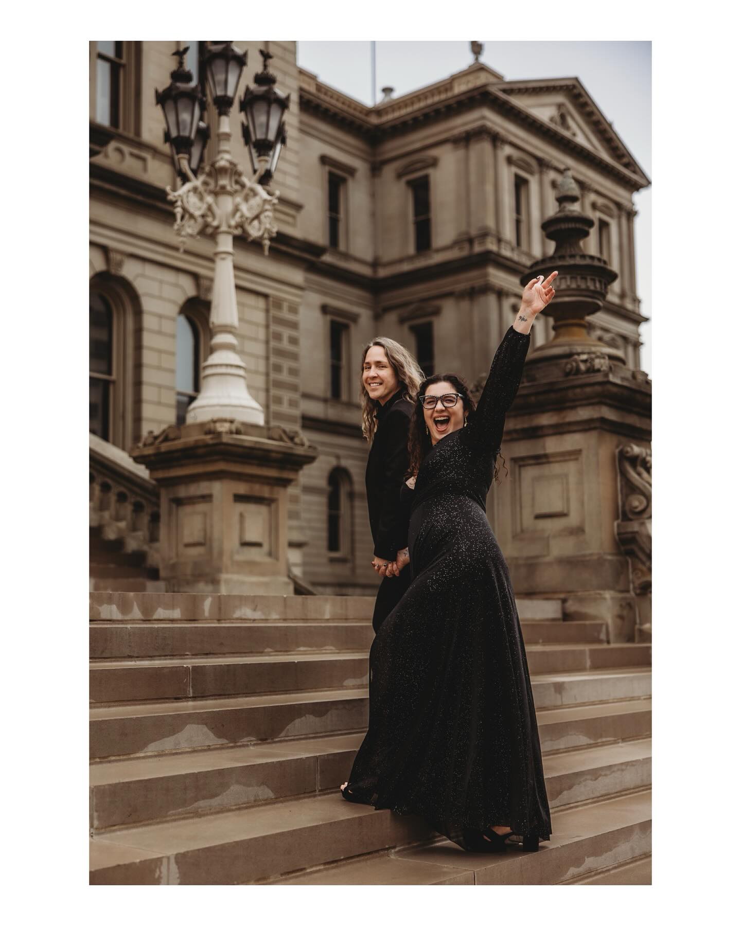 // one more week until these two love birds tie the knot //