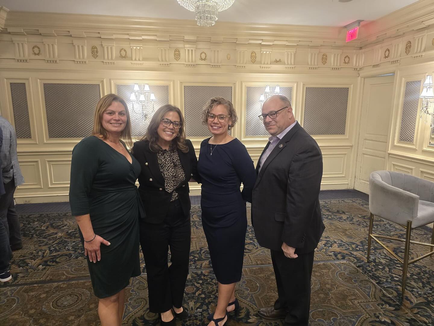 Members of the DEA attended NJ State Senator Lagana’s Annual Columbus Day Italian American Celebration and met with retired Hudson County Prosecutor Ester Suarez.
