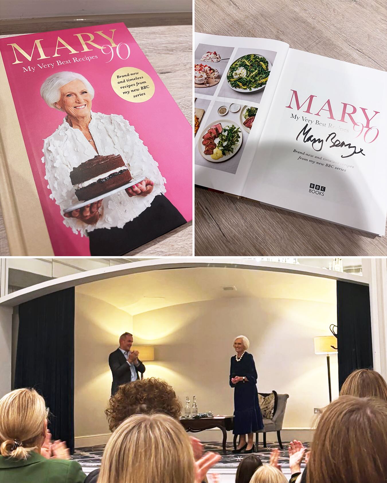 Last night, Daisy had the opportunity to be part of Mary Berry’s book signing event at The Castle Hotel Windsor.
It was amazing to hear about what and who inspired her recipes within the new book. She was lucky enough to leave with a signed copy of the new book full of exciting recipes!
“I can’t wait to use these recipes alongside the personalised cooking tips from Mary herself!” 🎂 - Daisy
.
.
.
#limebluesolutions #travel #hotels #events #design #venue #live #virtual #production #av #incentives #rewards #client #sitevisit #uk #successful #networking #LuxuryHotelsUK #venuefinding #eventprofessionals #eventprofsuk #berkshire #cookham #creativesolutions #eventstyling #lifestyle #icon #cookbook