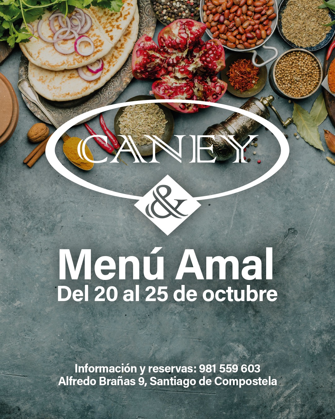 🍲😋 Como parte do Festival Amal 2025 o restaurante Concepto Caney celebrará a semana da cociña árabe do 20 ao 25 de outubro.
O #menúAmal inclúe entrantes, pratos principais e doces tradicionais das cociñas de Palestina, Xordania, Líbano, Exipto, Turquía ou Marrocos.
#amal #restaurantecaney #cocinaarabe #fundaciónaraguaney #TodassomosPalestina #palestina #pontedeculturas #esperanza #santiagodecompostela #TeatroPrincipal #galicia #mundoárabe #paisesárabes #cine #cinema #películas #documentales #documentais #film #movie #movies #cinematography #festivaldecine #largometrajes #35mm #audiovisual