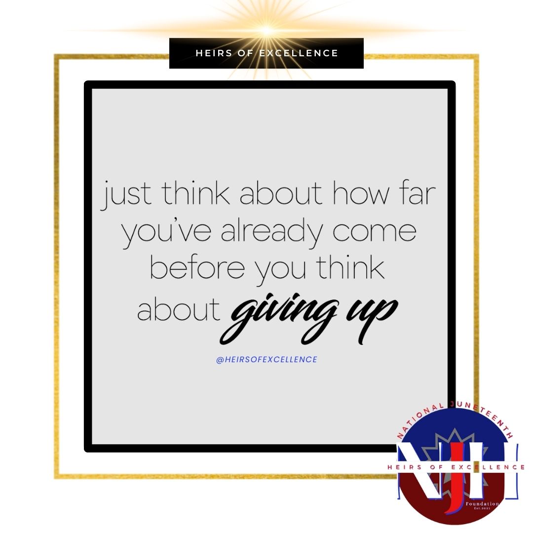 Every mile you’ve walked proves your resilience. Every obstacle overcome proves your power. Giving up is not an option when your journey carries the prayers of those before you. @followers—tag someone who needs this reminder today.
#HeirsOfExcellence #KeepPushing #DefyTheOdds #BlackExcellence #EnergyTellsTheTruth #HeirsOfExcellence #2up2down #historyunleashed #whoweare #thestoryofus #defytheodds #mentorshipmatters #blackbusiness #mindsetmatters