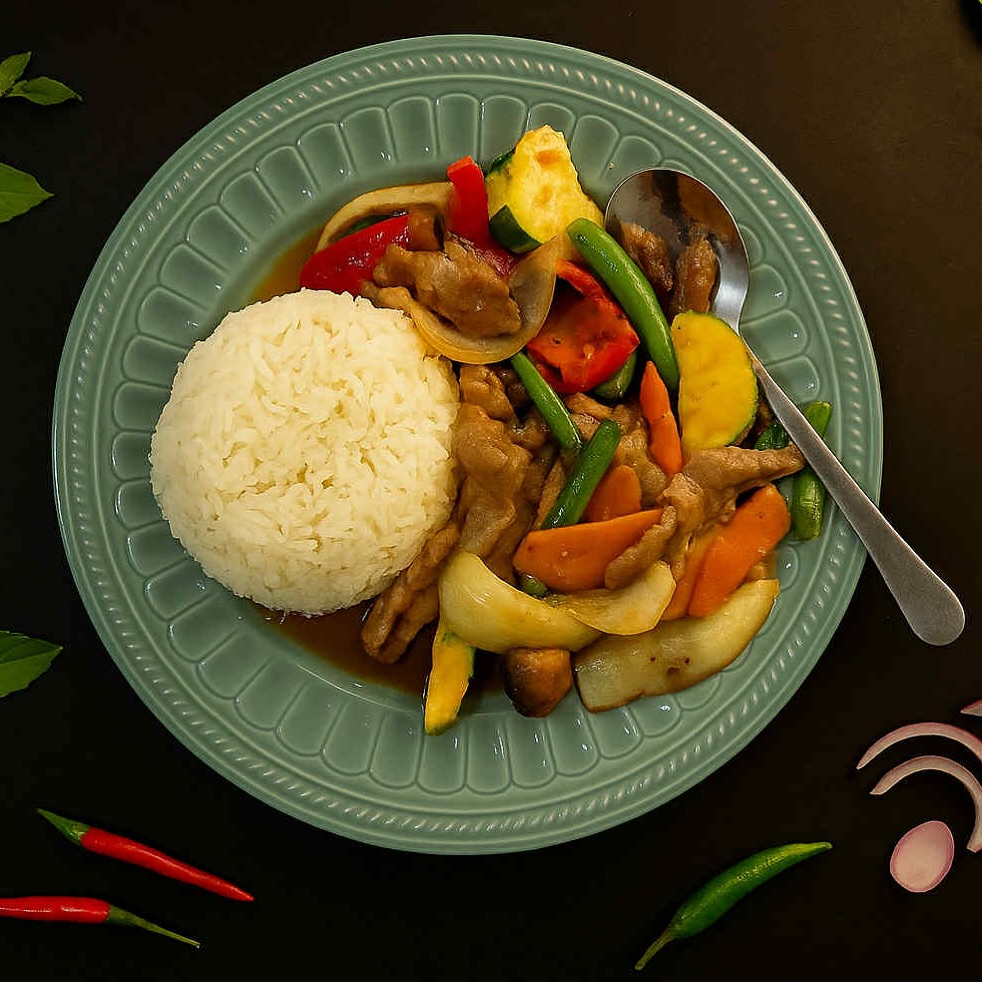 ๐ถ๏ธ Chili & Basil Beef
Wok-fried beef with Thai chili, garlic, and fresh holy basil โ simple, spicy, and full of heart. A home-style favourite that brings the true taste of Thailand to your table โค๏ธ
#thegratefulthai
#charlestown