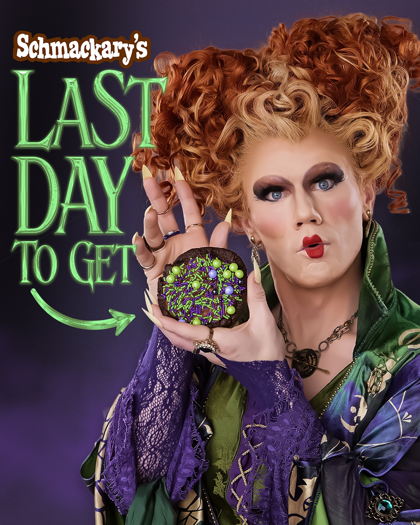 We must get the #IPASOY10 Cookie at @schmackarys before sunrise, otherwise it’s curtains! They evaporate! 🍪
Available TODAY ONLY in Hell’s Kitchen with a portion of the proceeds going to the @aliforneycenter 💜
🎟️ #The10thAnniversary is 48 HOURS AWAY and tickets are limited! Buy yours today at SpellOnYouNYC.com