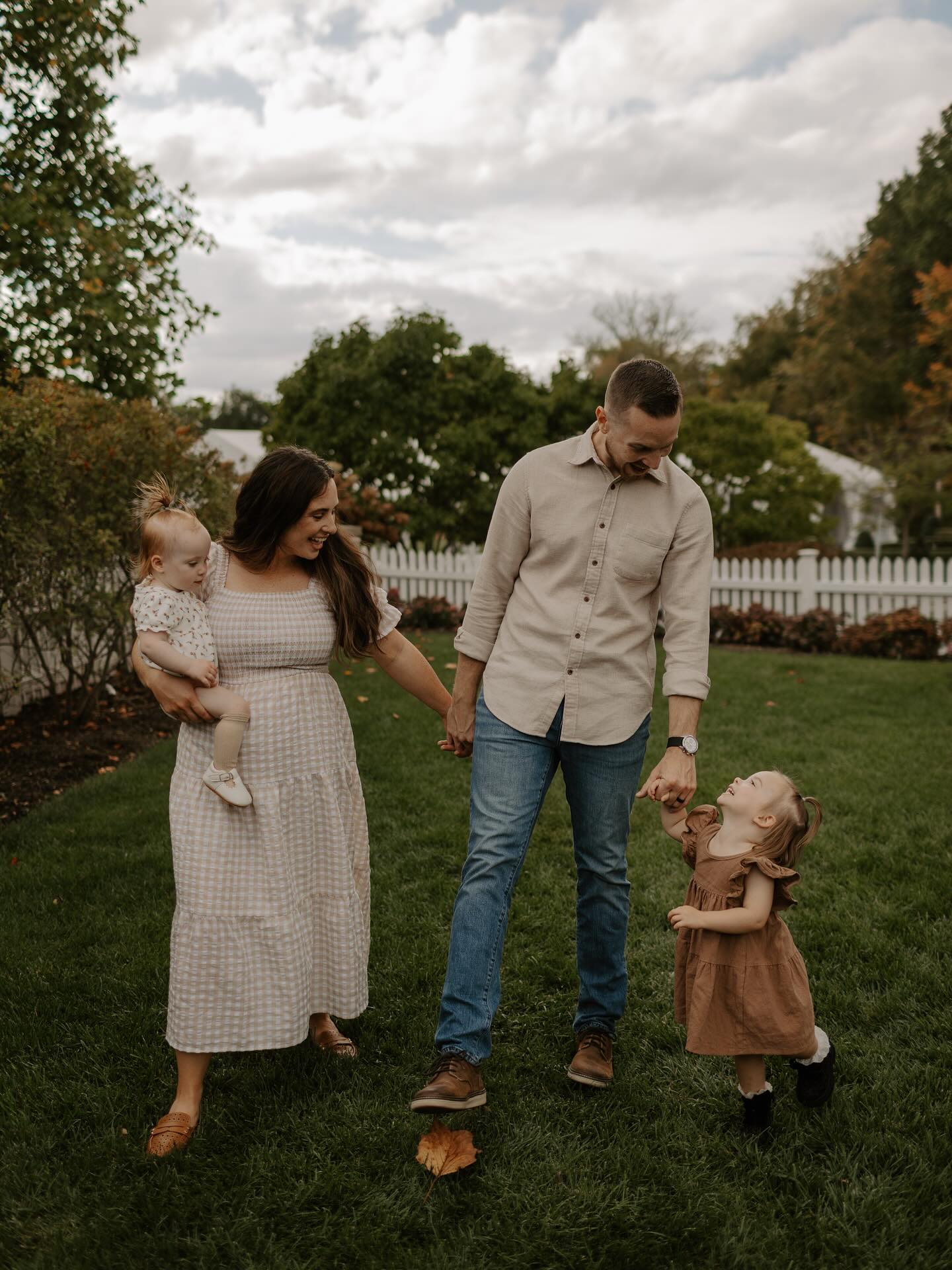 The sweetest family session! Also love love love that they chose to take family photos at the place they got married. What a sweet memory!