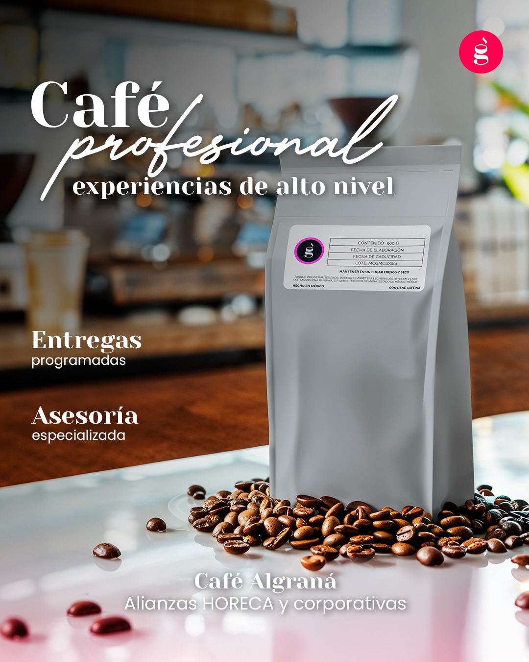☕✨ Café de especialidad para hoteles, restaurantes y oficinas que buscan excelencia.
🌱 Tueste a pedido
🚚 Entregas programadas
🤝 Asesoría personalizada
📲 Conversemos en WhatsApp.
#CaféAlgraná #CoffeeExperience #HORECA #CoffeeLovers
