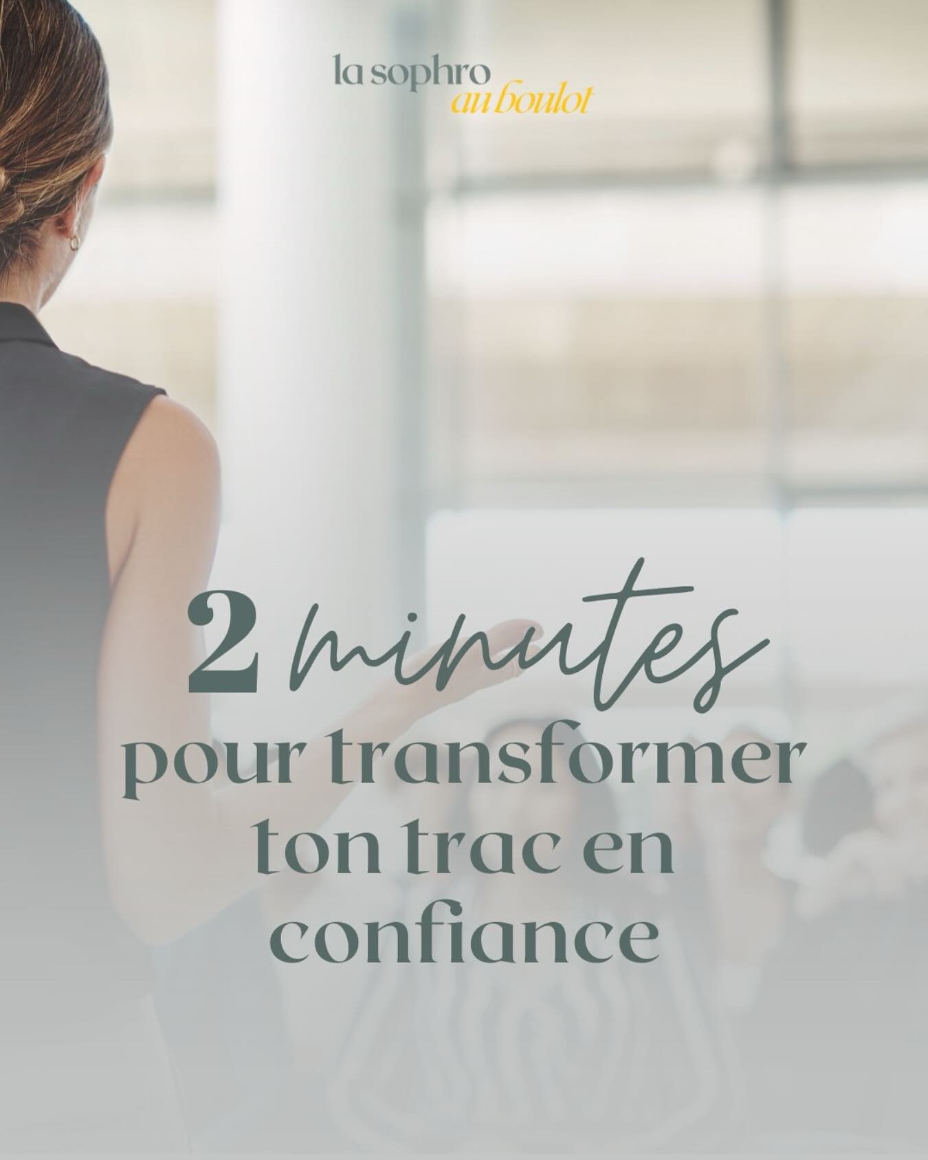 💬 On m’a demandé une visualisation pour la prise de parole… et d’après mes accompagnements, un point revient toujours :
👉🏼 beaucoup ressentent tension, trac et pensées négatives juste avant de parler en public.
✨ Voici un petit rituel à tester avant ta prochaine prise de parole, même si tu n’as que quelques minutes :
• Ferme les yeux et respire profondément ;
• Marche sur place quelques instants, en décomposant chacun de tes pas ;
• Imagine de chaque côté de toi un lion, majestueux et confiant ;
• Inspire leur force, marche avec assurance et ressens ta posture se transformer.
• Arrête-toi, garde les yeux fermés et imagine une lumière chaleureuse qui remplit ton corps, chassant stress et tensions ;
• Visualise-toi sur scène, calme et confiant.e, parlant avec clarté et aisance ;
• Prends une grande inspiration pour t’imprégner de toutes les sensations positives et souffle doucement pour les diffuser dans tout ton corps.
💡 Quelques minutes avant d’entrer dans la salle, tu seras plus posé.e, léger.e et confiant.e.
Et si besoin, en entrant, revois le lion à tes côtés et reprends sa force.
🚀 Essaie ce rituel avant ta prochaine prise de parole et dis-moi en commentaire : comment t’es-tu senti.e après ?
Ou partage tes propres astuces pour gérer le trac !
—
🙋🏼♀️ Hello, moi c’est Constance, je suis animée par l’envie de favoriser le « mieux-être » dans les environnements professionnels.
✨ Ma mission en tant que coach et sophrologue ?
Accompagner tous les professionnels à libérer et booster leur potentiel en les aidant à se poser les bonnes questions pour qu’ils puissent se sentir mieux dans leur tête, leur corps et par conséquent dans leur travail et leur vie !
.
.
.
#coachingprofessionnel #coaching #coachpro #coach #intelligenceemotionnelle #ie #eqi #sophrologie #sophrologue #developpementpersonnel #gestiondustress #gestiondesemotions #gestiondustressenentreprise #prevention #qualitedevieautravail #qvt #bienetreautravail #lasophroauboulot