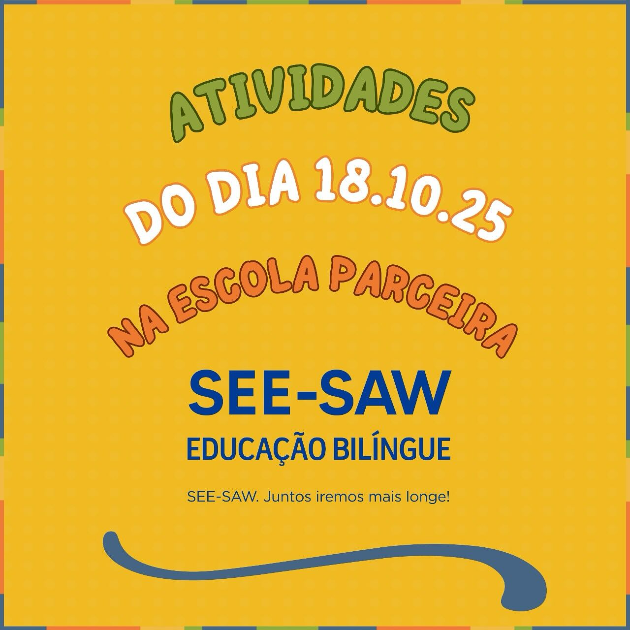 No sábado, dia 18, estivemos na nossa escola parceira See Saw!
Enquanto as crianças se divertiam nas atividades do pátio, as mães participaram de momentos especiais com nossos psicólogos voluntários.
Um dia de troca, cuidado e aprendizado. 💚🧡