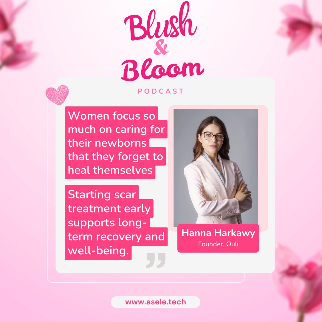 So many new moms focus entirely on their newborns that they forget their own healing matters too. 💗
In our Blush & Bloom episode with Hanna Harkawy, founder of Ouli, shares why postpartum scar care goes beyond aesthetics — it’s about comfort, mobility, and long-term health.
She explains how Ouli helps women treat C-section scars at home through technology that supports both body and mind.
🎧 Listen to the full episode to learn more about:
✨ Functional scar therapy
✨ Emotional recovery after childbirth
✨ Building a femtech company in Poland
🔗 Available on YouTube, Spotify, Apple Podcasts and your favourite podcast platforms!
#BlushAndBloomPodcast #WomensHealth #PostpartumCare #CSectionRecovery #Femtech #Asele