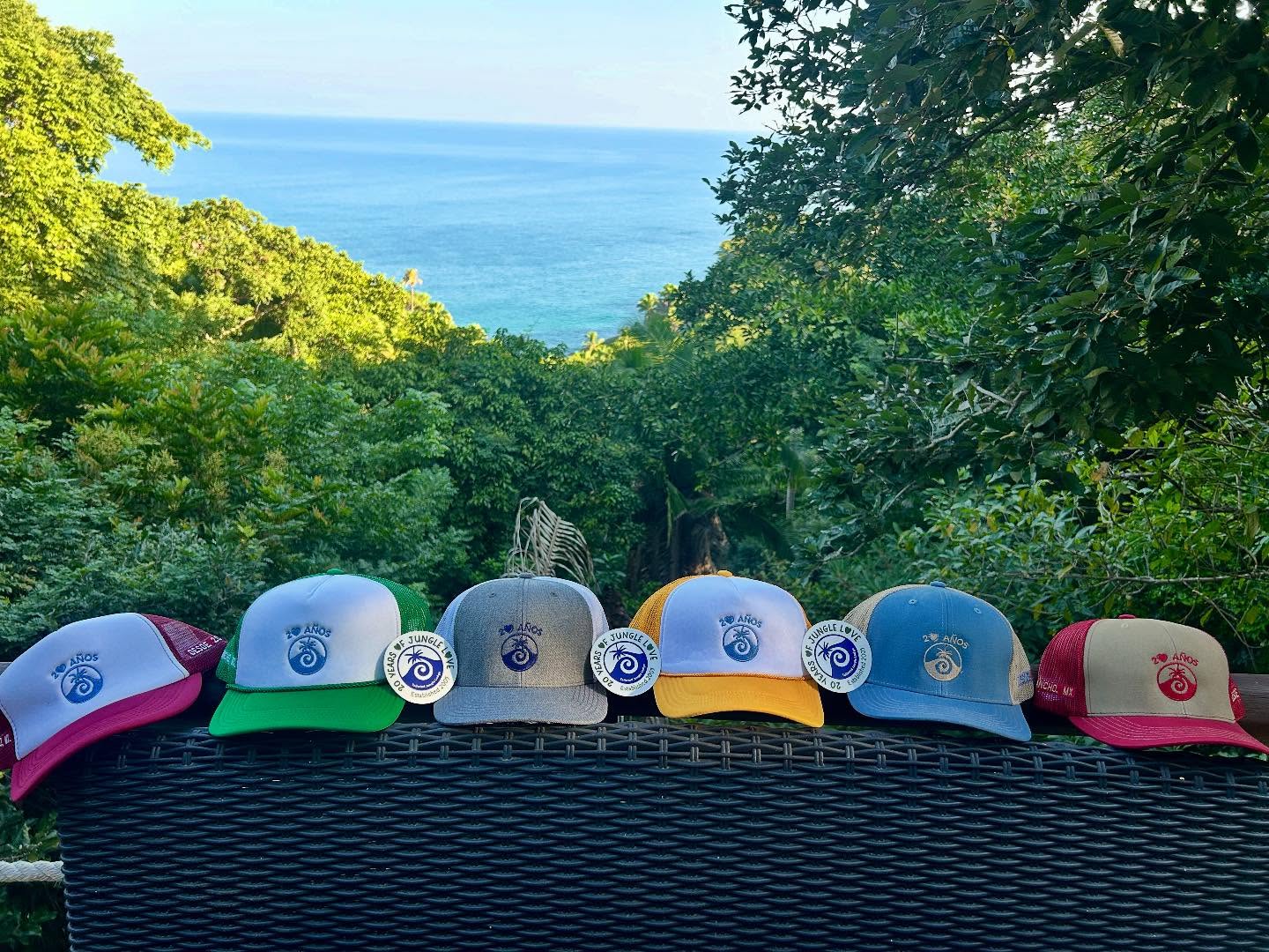 Jungle love swag is here! 20 years 💚🌴. Much gratitude for this wild journey. Come play with us! #tailwindjunglelodge #ecolodgemexico #sanpanchonayarit #junglelife #familyadventures #20year