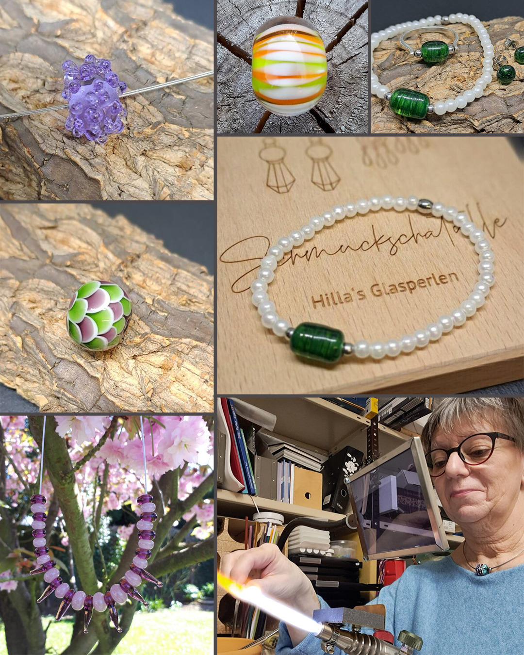 Die Kunst des Glasperlendrehens wird Euch @hildegard_verhufen , oder kurz Hilla, aus Xanten präsentieren. Die gelernte Chemielaborantin war schon während Ihrer Ausbildung fasziniert von der Formbarkeit von Glas und als Sie dann einige Jahre später eine Glasperlendreherin bei ihrem Handwerk beobachtete, entschloss sie sich es selber zu erlernen. Dass sich diese Entscheidung als sehr richtig herausstellte, davon können sich die Besucher des #lionsherbstmarktes am kommenden Sonntag ab 11 Uhr selber überzeugen, denn Hilla wird Ihren tollen Glasperlenschmuck bei uns präsentieren und natürlich auch verkaufen.
#kunsthandwerk #kunsthandwerkermarkt #glasperlen #glasperlenschmuck #lions #herbstmarkt #emmerich #emmerichamrhein