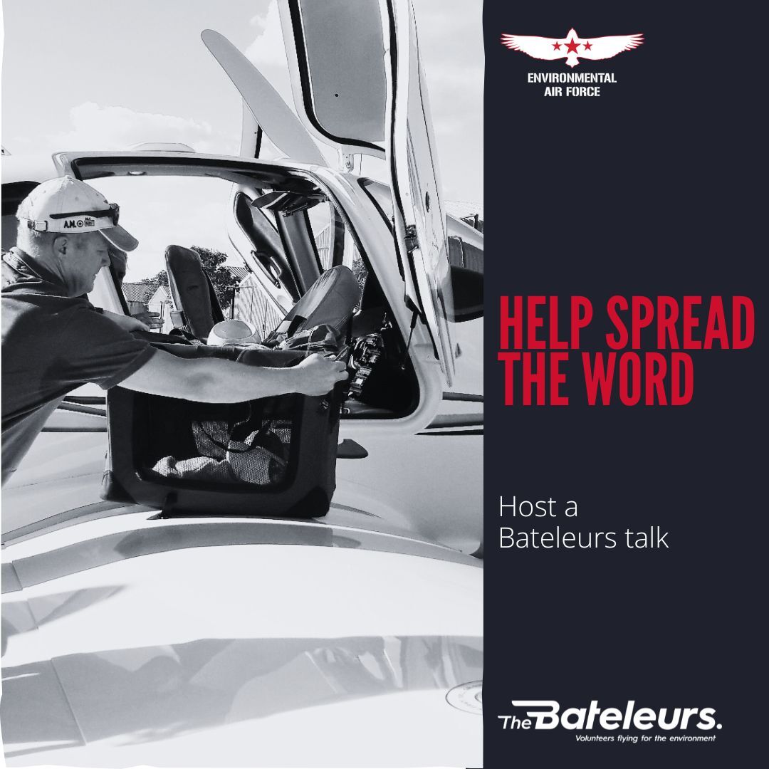 Help Spread the Word.
Host a Bateleurs talk at your school, club or company. Learn how our aerial support assists numerous conservation organisations across South Africa.
Read about our missions here: https://bit.ly/3sg6Dp4
#TheBateleurs #Pilots #AerialSupport #WildlifeConservation #EnvironmentalProtection