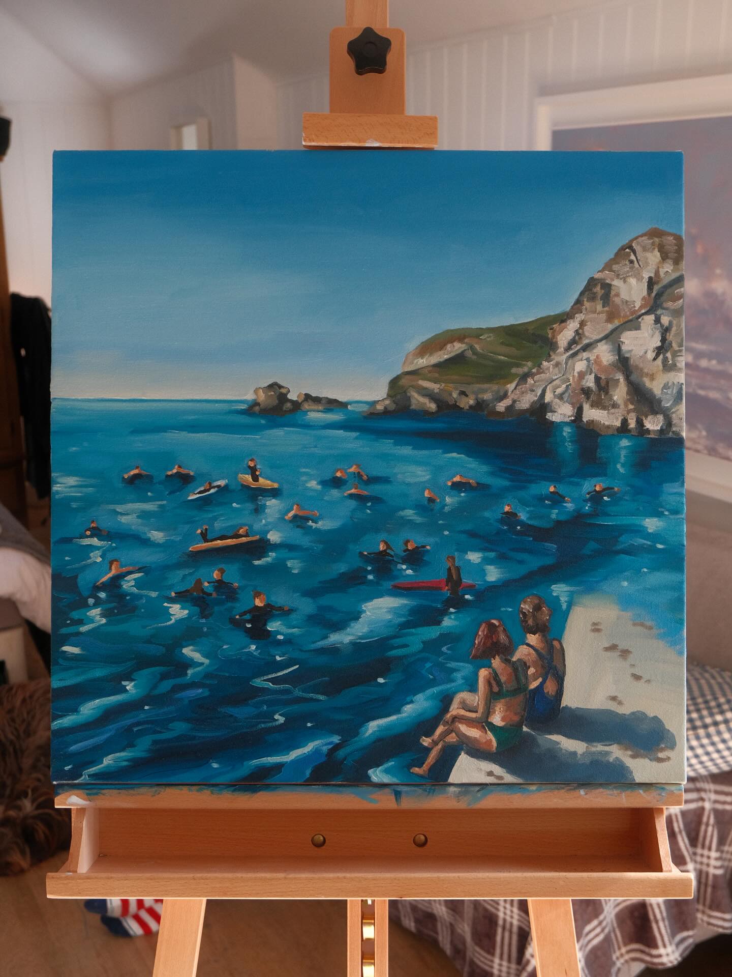 Summer Sea Swim (2025) oil on canvas, 56x56cm
#art #artist #artwork #paint #painting #painter #oilpaint #oilpainting #oilpainter #canvas #canvaspainting #seascape #seascapepainting #summer #summerpainting #cornwall #stagnes #seaswimming #ocean #sea #foryou #fyp