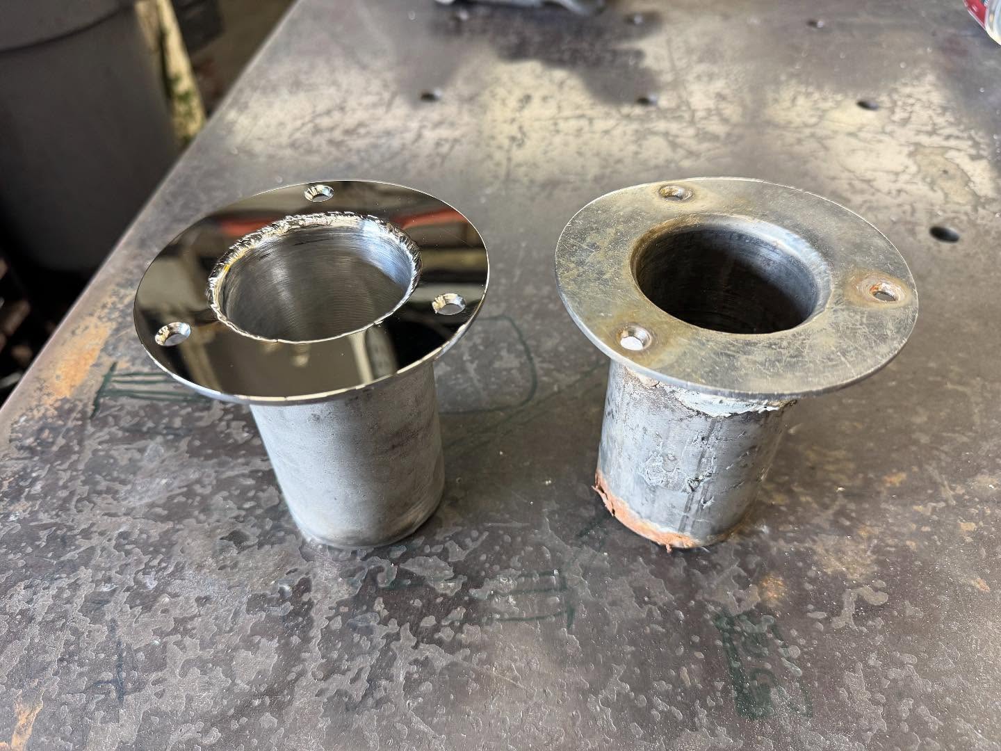 Making stainless steel shine like a mirror #bmf #ballardmarinefabricators