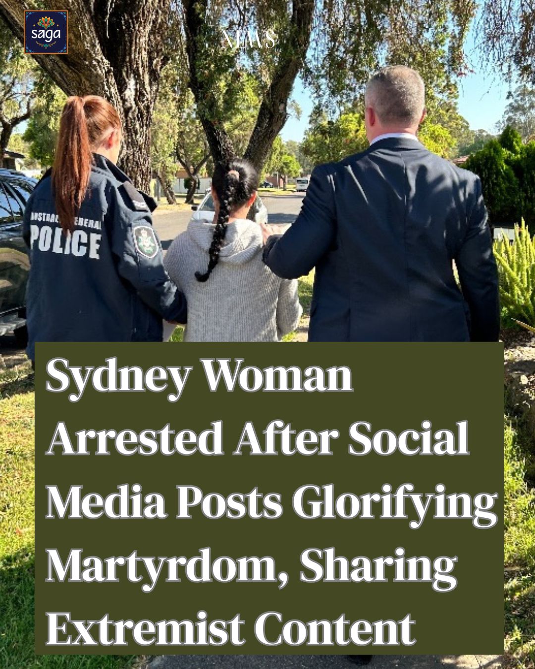 Sydney Woman Arrested After Social Media Posts Glorifying Martyrdom, Sharing Violent Extremist Content
The Australian Federal Police have arrested a 23-year-old Sydney woman after she shared social media posts glorifying martyrdom and sharing extremist materials.
The woman, a resident of Quakers Hill was charged with possessing 43 files on her mobile phone that contained violent extremist material.
“The AFP will not allow Australia to become a hotbed for violent extremism and will not hesitate to lay charges,” AFP Assistant Commissioner Stephen Nutt said in a statement.
AFP said it was concerned about the easy availability of extremist material online to young people.
The AFP was first alerted in July 2025 that a Sydney-based social media account was sharing extremist content and glorifying martyrdom. The AFP found that the woman was running two social media accounts which uploaded and shared the violent and extremist material.
AFP officers charged the woman on 16 October 2025, with one count of using a carriage service for violent extremist material and one count of possessing or controlling violent extremist material obtained or accessed using a carriage service. If convicted of the offences the woman faces a jail term of up to five years.
Read the full story on www.sagatimes.com.au
#australianfederalpolice #extremism #stephennutt