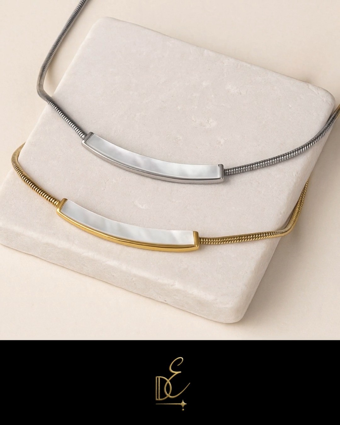 Quiet luxury, every day. ✨
Our Minimalist Shell Bar Necklace pairs a natural mother-of-pearl bar with a waterproof stainless-steel snake chain — in Gold or Silver.
Wear solo for a clean glow or layer for a chic stack. 🌊💫
Length: 15.75″ + 2.36″ extender · Hypoallergenic 🫶
Tap to choose your finish. #divergentelements #minimalistjewelry #shellnecklace #motherofpearl #goldnecklace #silvernecklace #snakechain #stainlesssteeljewelry #waterproofjewelry #daintynecklace #everydaystyle #quietluxury #giftforher