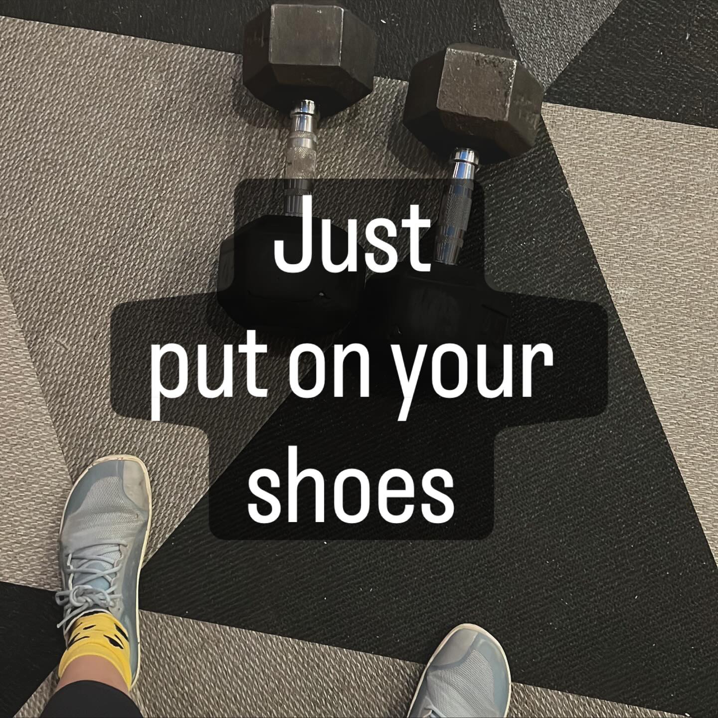 Breaking a task into mini steps can really help on the days you don’t feel like working out.
It might look like this:
1️⃣ Just put on your shoes.
2️⃣ Step outside—just breathe some fresh air.
3️⃣ Walk to the corner (or your car).
4️⃣ Drive to the gym—you can sit in the parking lot if you want.
5️⃣ Maybe just walk inside. Pick up two weights. See what happens next.
Yours will look different—and you’ll probably have some funny (or convincing 😜) conversations with yourself along the way.
If your lack of motivation feels heavier than usual or you think it might be connected to depression, it’s worth bringing up with a therapist or psychiatrist. Sometimes the hardest part is just making that first appointment—and I understand that.
PS: This happens to me, too. Today the weather shifted and I had zero interest in walking two minutes to the gym. I’m lucky to have access—and still get stuck sometimes. This little trick 👆🏼 really helps me (and my clients) get moving again.
PPS: We’re in week two of the Fall Reset Challenge—can’t wait to share a little update on those badasses later this week 😚